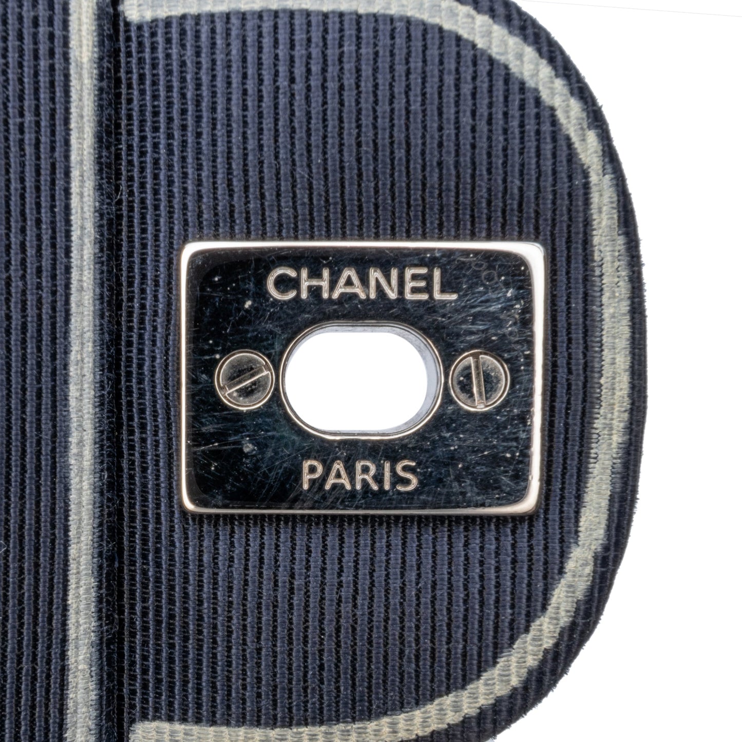 Chanel Medium Classic Printed Grosgrain Double Flap