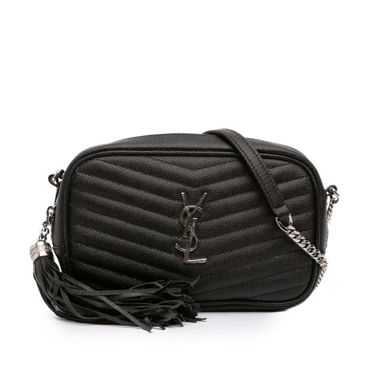 Saint Laurent Mini Grain de Poudre Monogram Lou Camera Bag