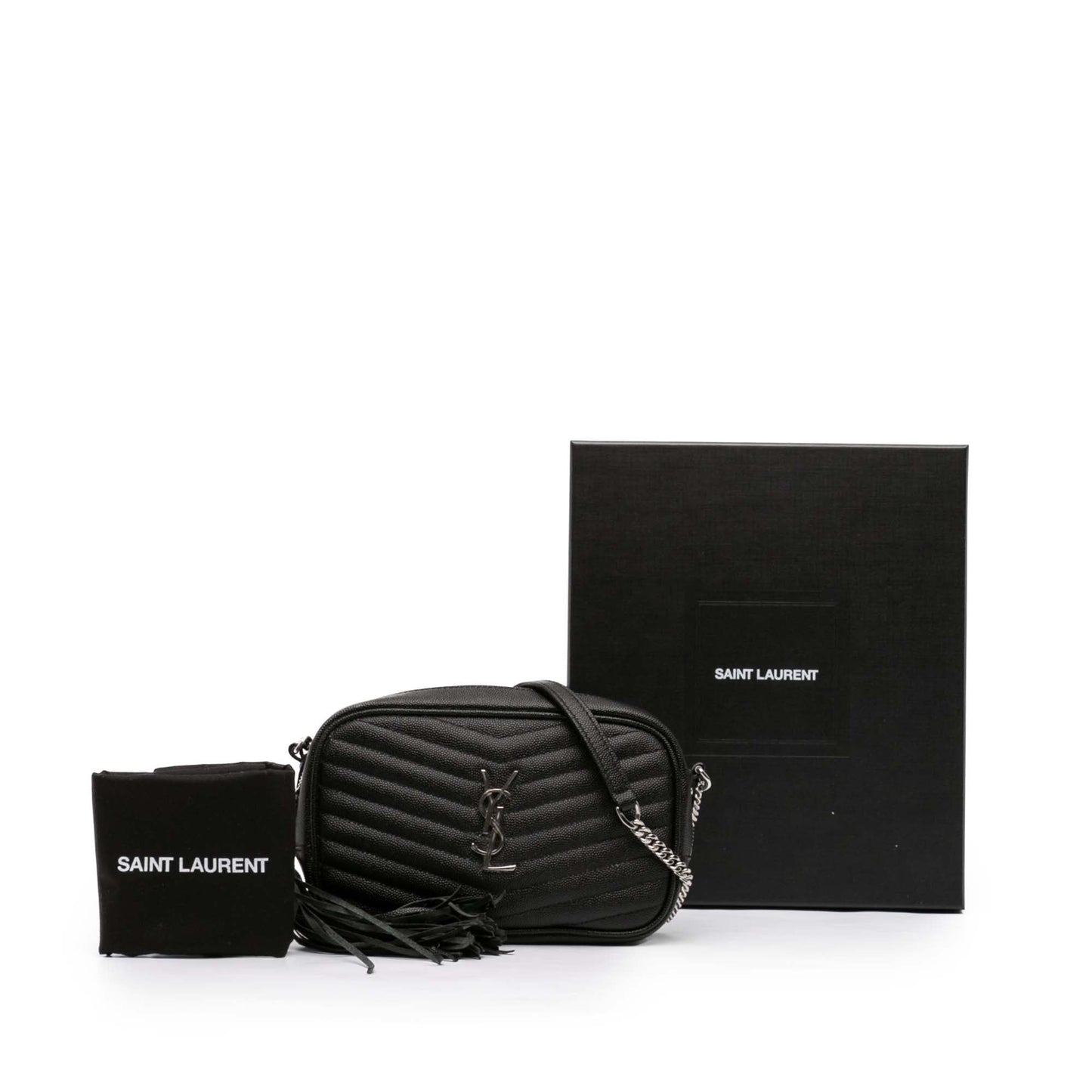 Saint Laurent Mini Grain de Poudre Monogram Lou Camera Bag