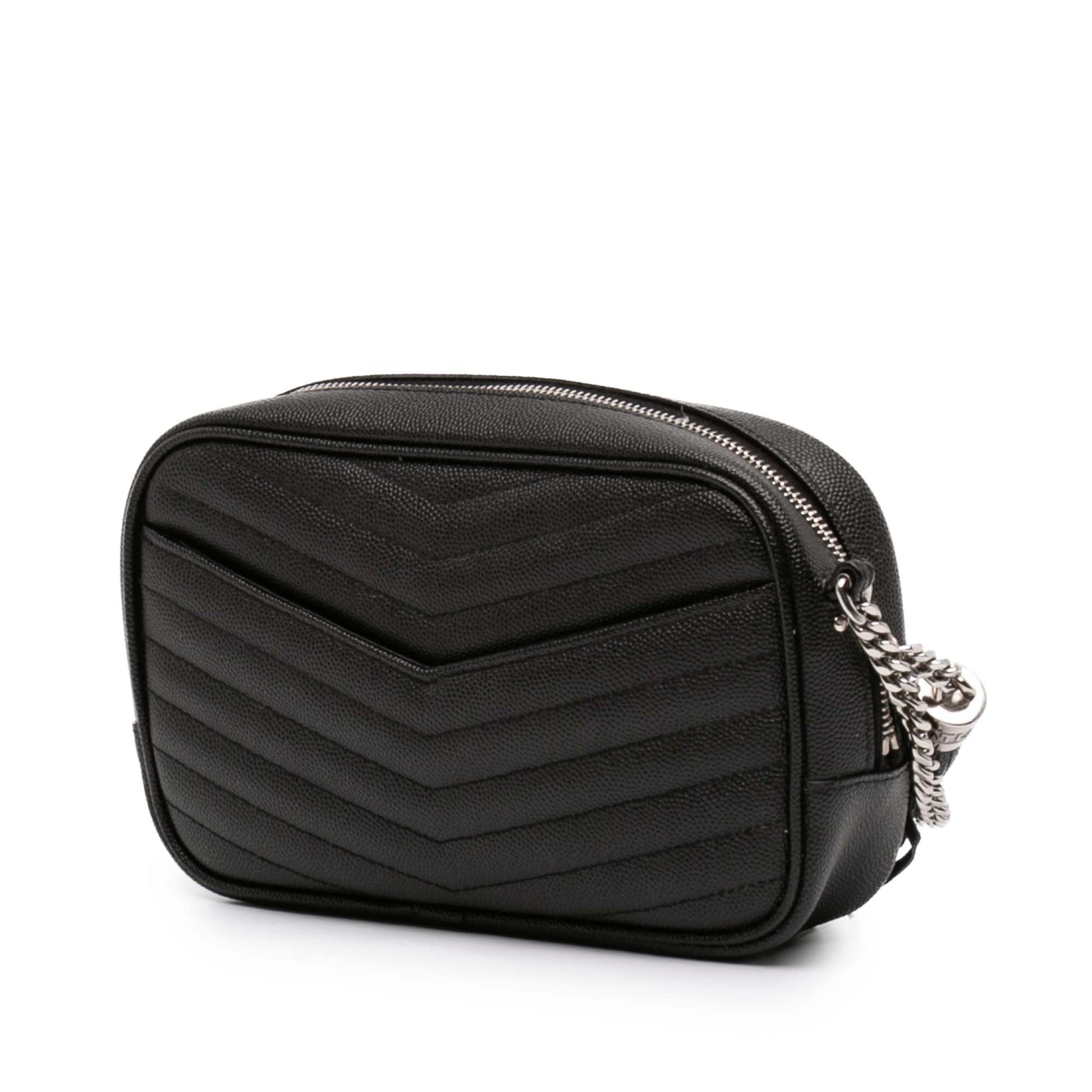 Saint Laurent Mini Grain de Poudre Monogram Lou Camera Bag