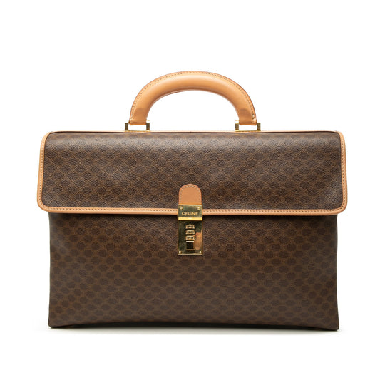 Celine Macadam Coated Canvas Business Bag