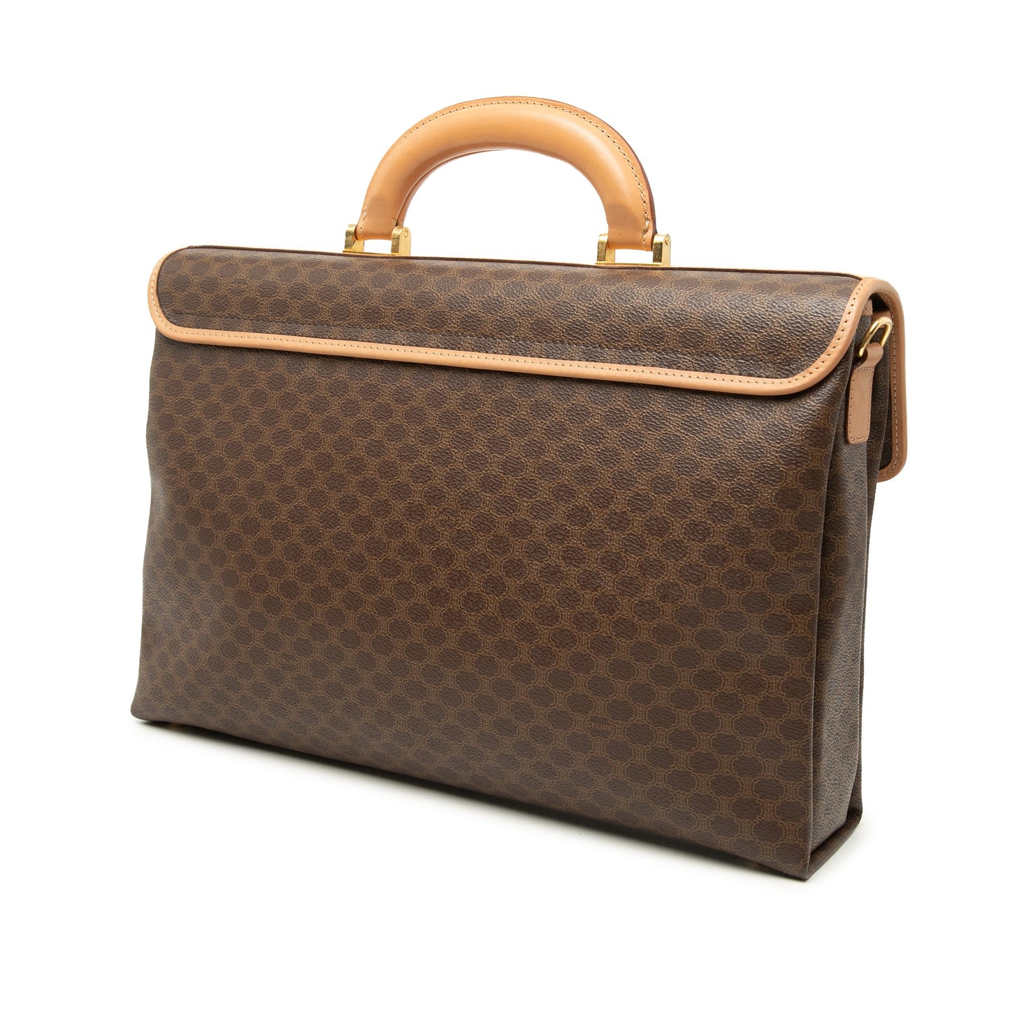 Celine Macadam Coated Canvas Business Bag