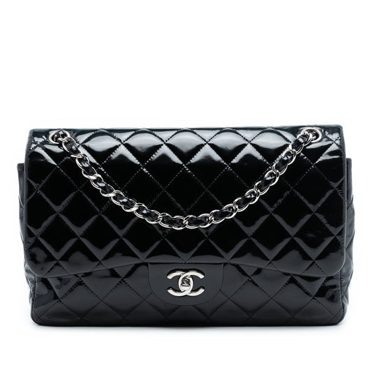 Chanel Jumbo Classic Patent Double Flap