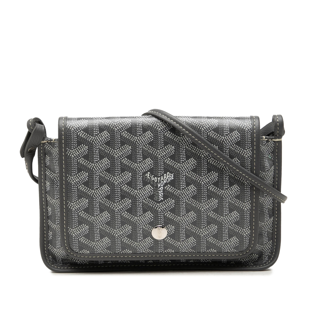 Goyard Goyardine Plumet Pocket Wallet — Gray