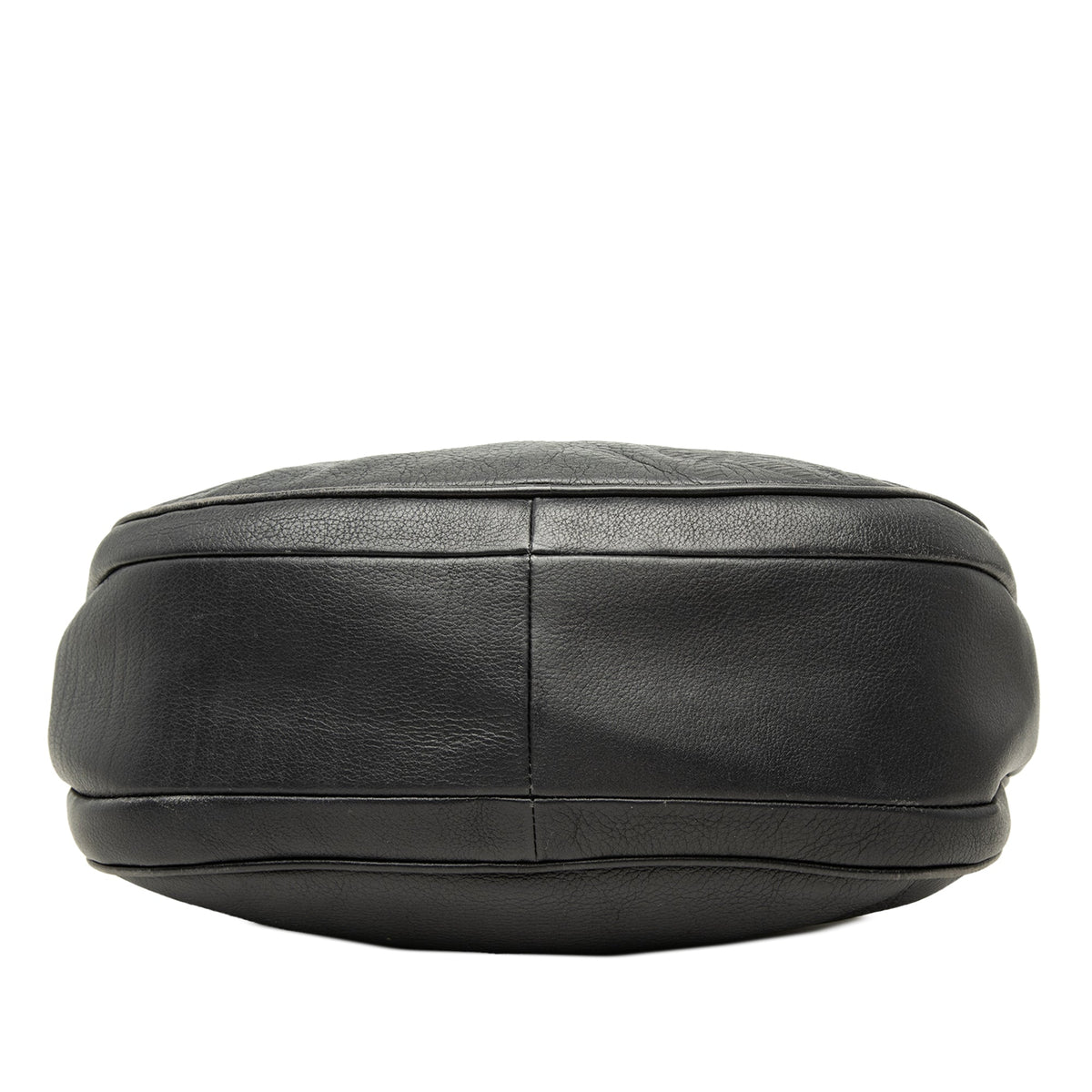 LOEWE Leather Anagram Crossbody — Black