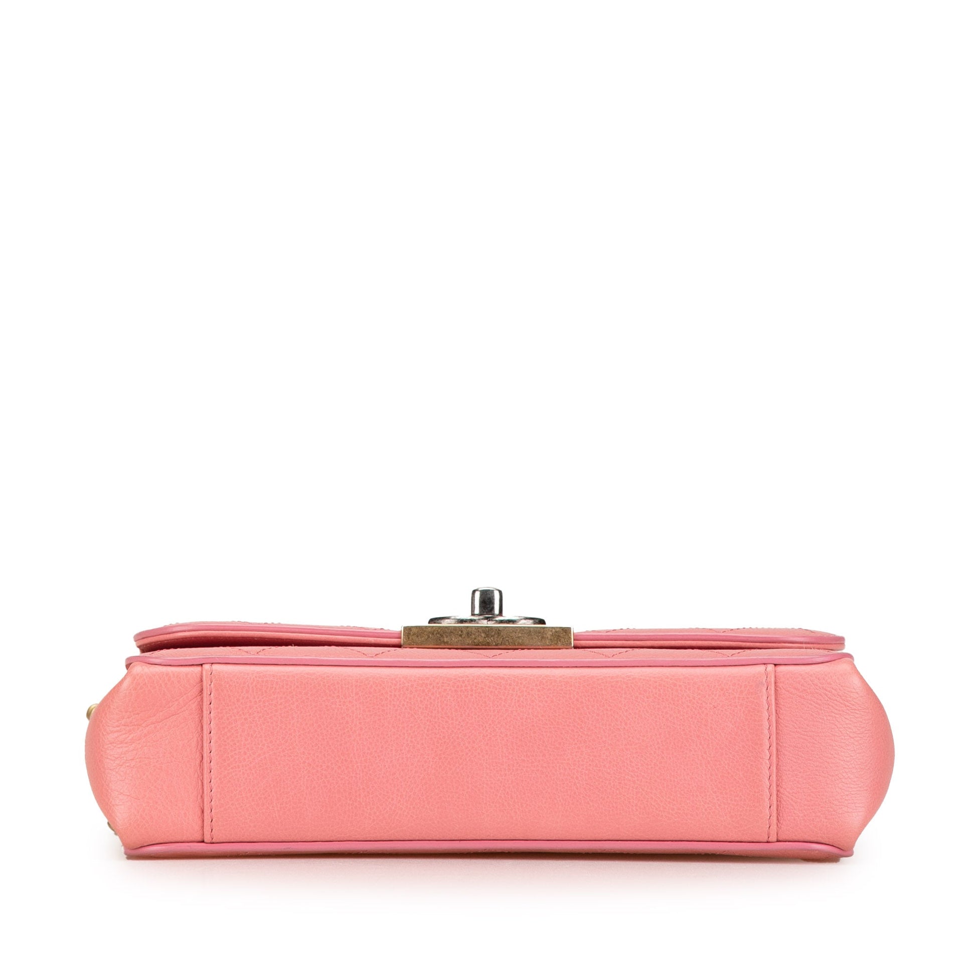 Chanel Quilted Calfskin Straight Lined Flap