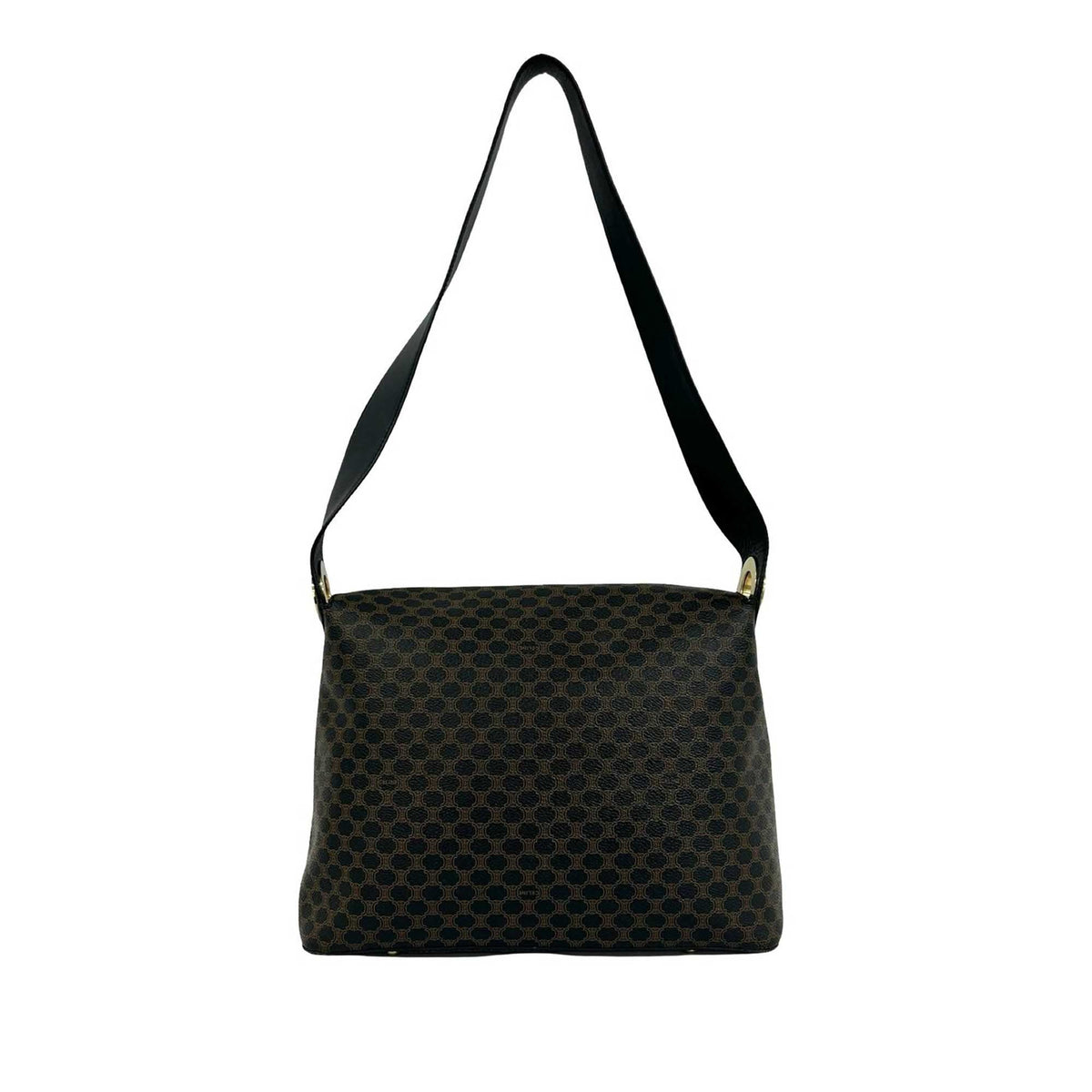 Celine Macadam Coated Canvas Shoulder Bag