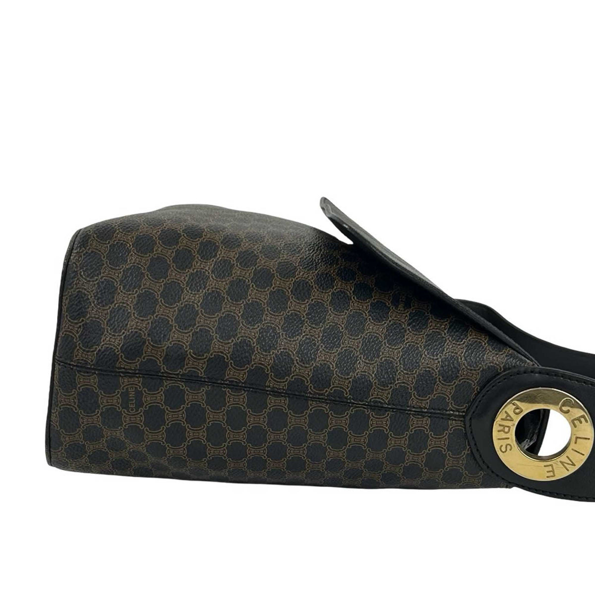 Celine Macadam Coated Canvas Shoulder Bag