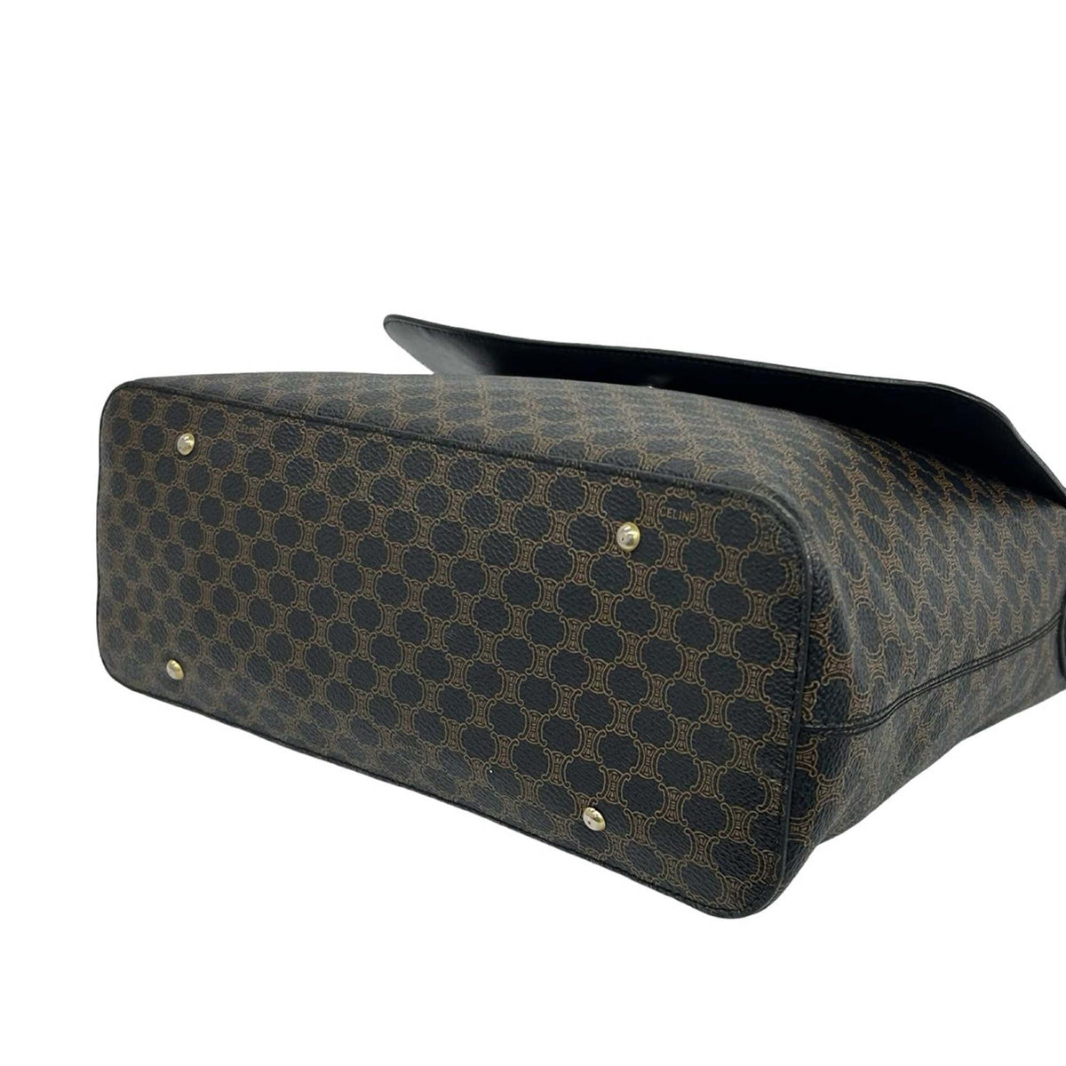 Celine Macadam Coated Canvas Shoulder Bag