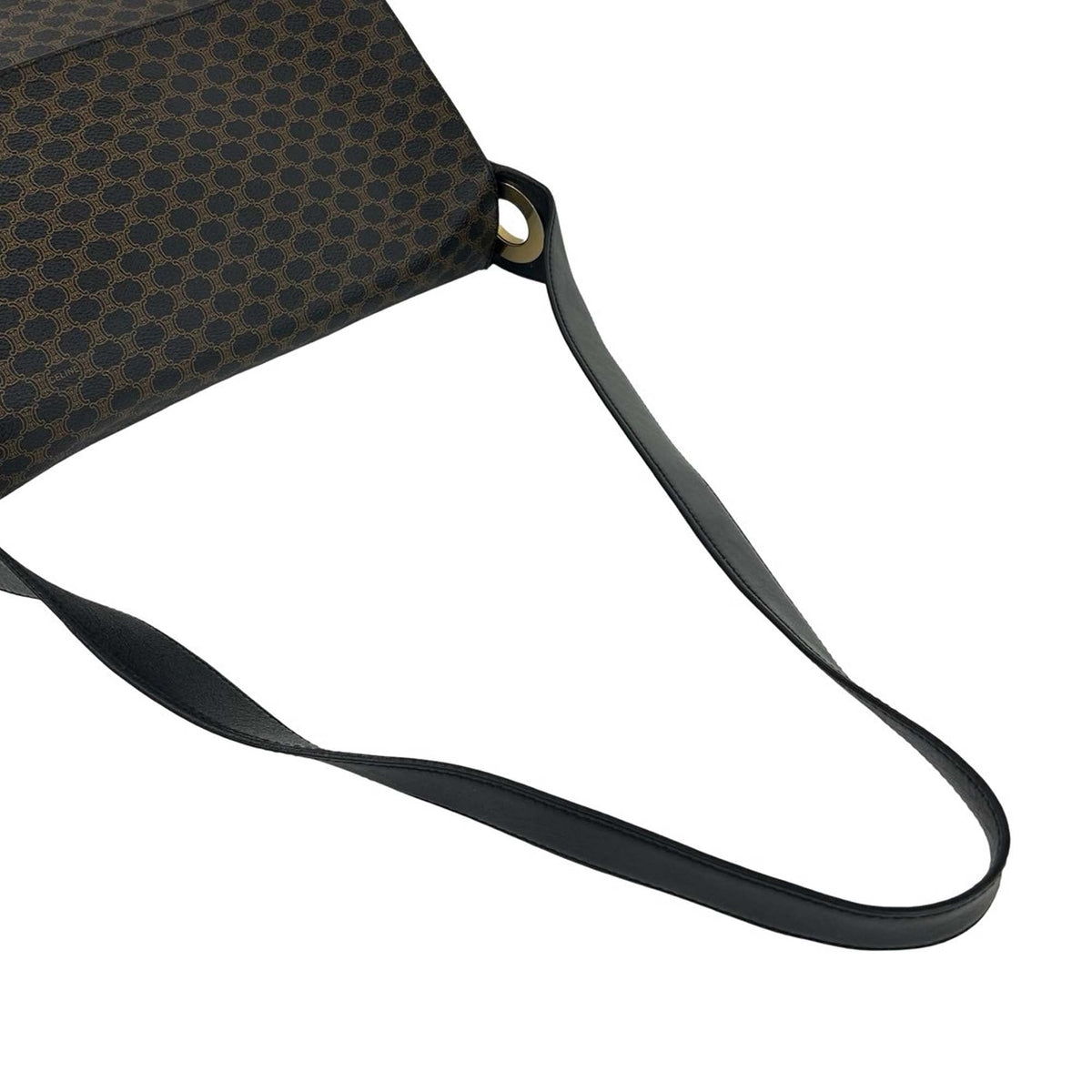 Celine Macadam Coated Canvas Shoulder Bag