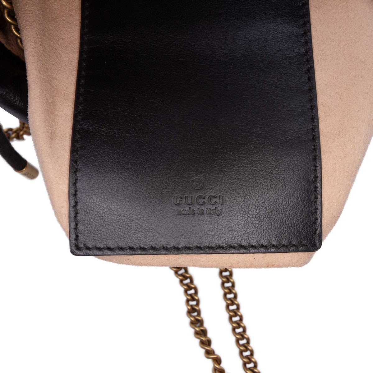 Gucci Small GG Marmont Matelasse Calfskin Bucket Bag