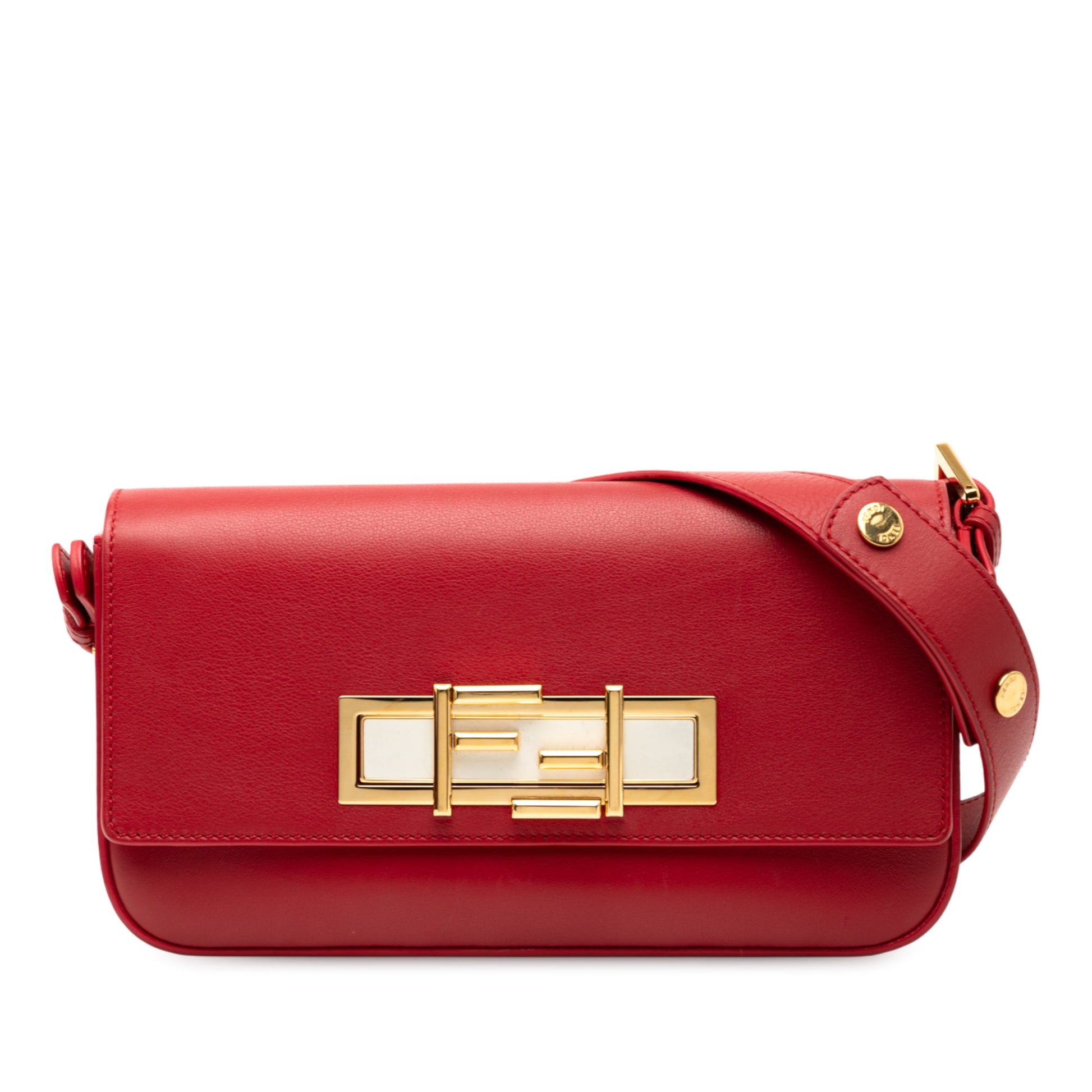 Fendi Leather 3Baguette Shoulder Bag