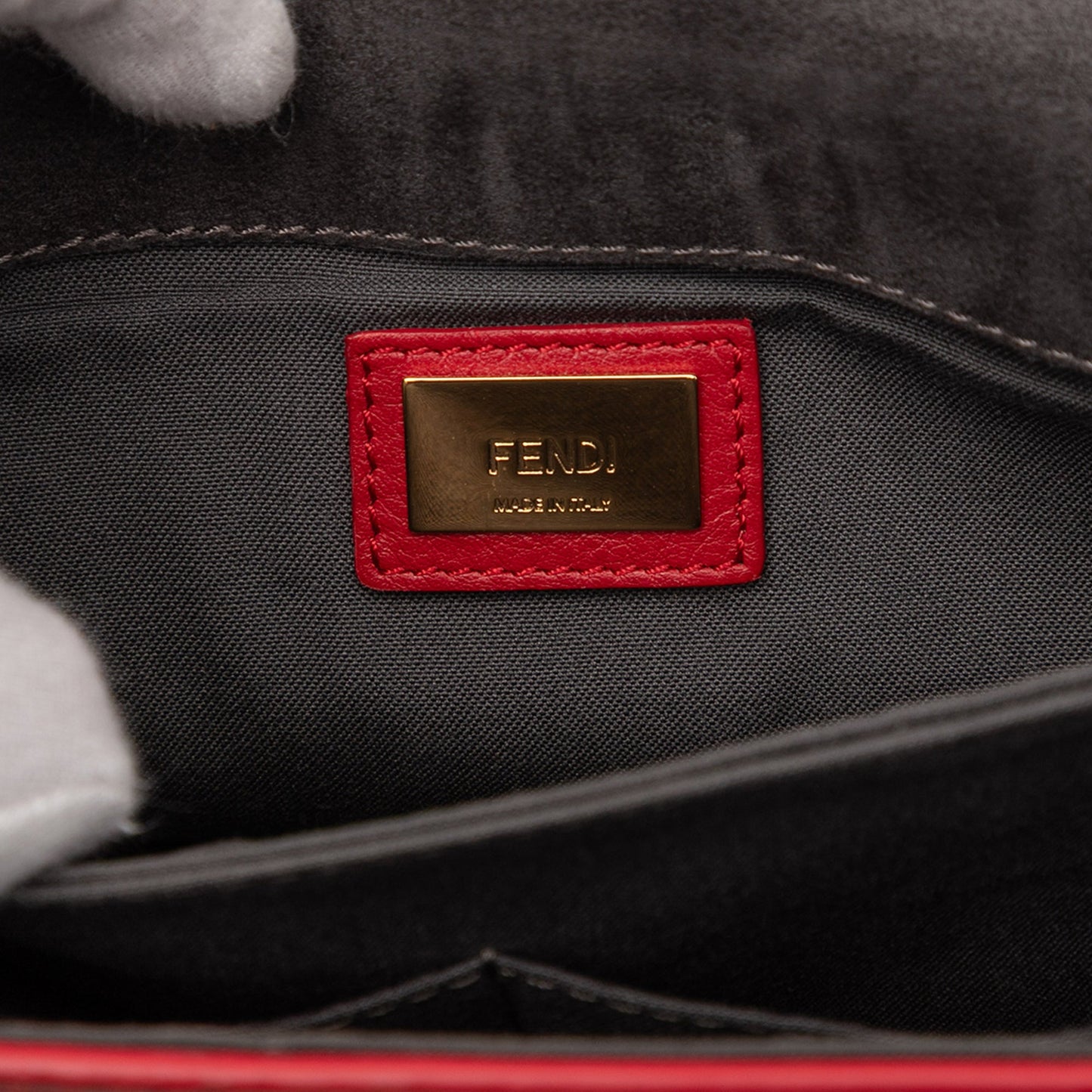 Fendi Leather 3Baguette Shoulder Bag