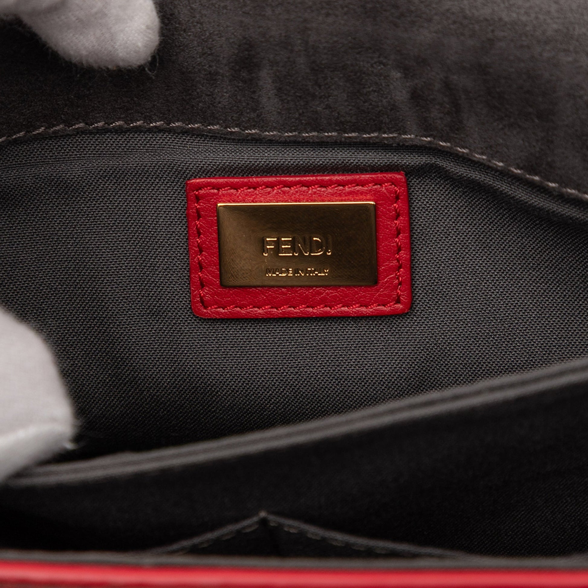 Fendi Leather 3Baguette Shoulder Bag