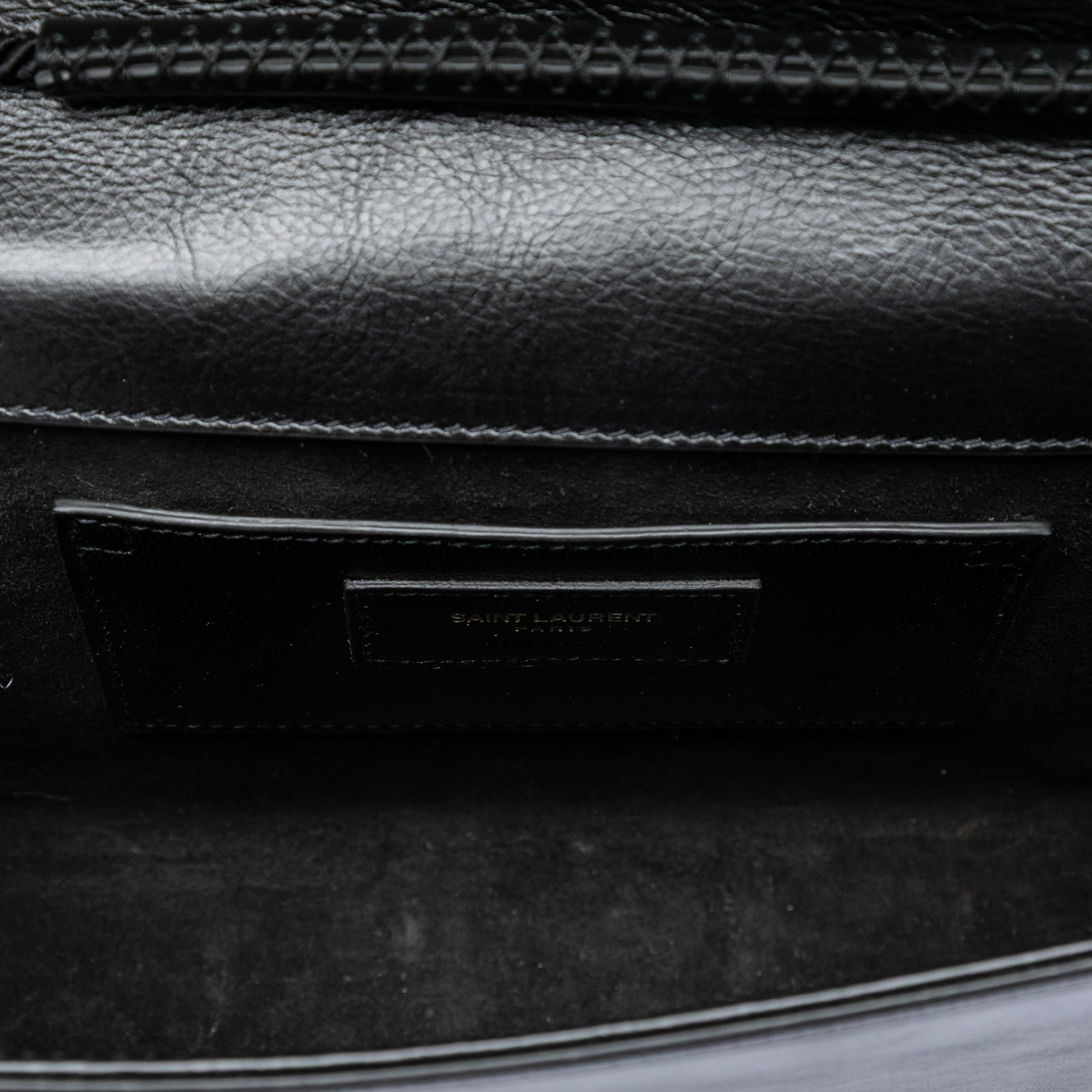 Saint Laurent Medium Suede Rope Stitch Kate Crossbody
