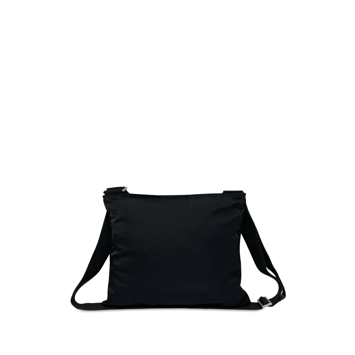 Prada Tessuto Zip Top Crossbody — Black
