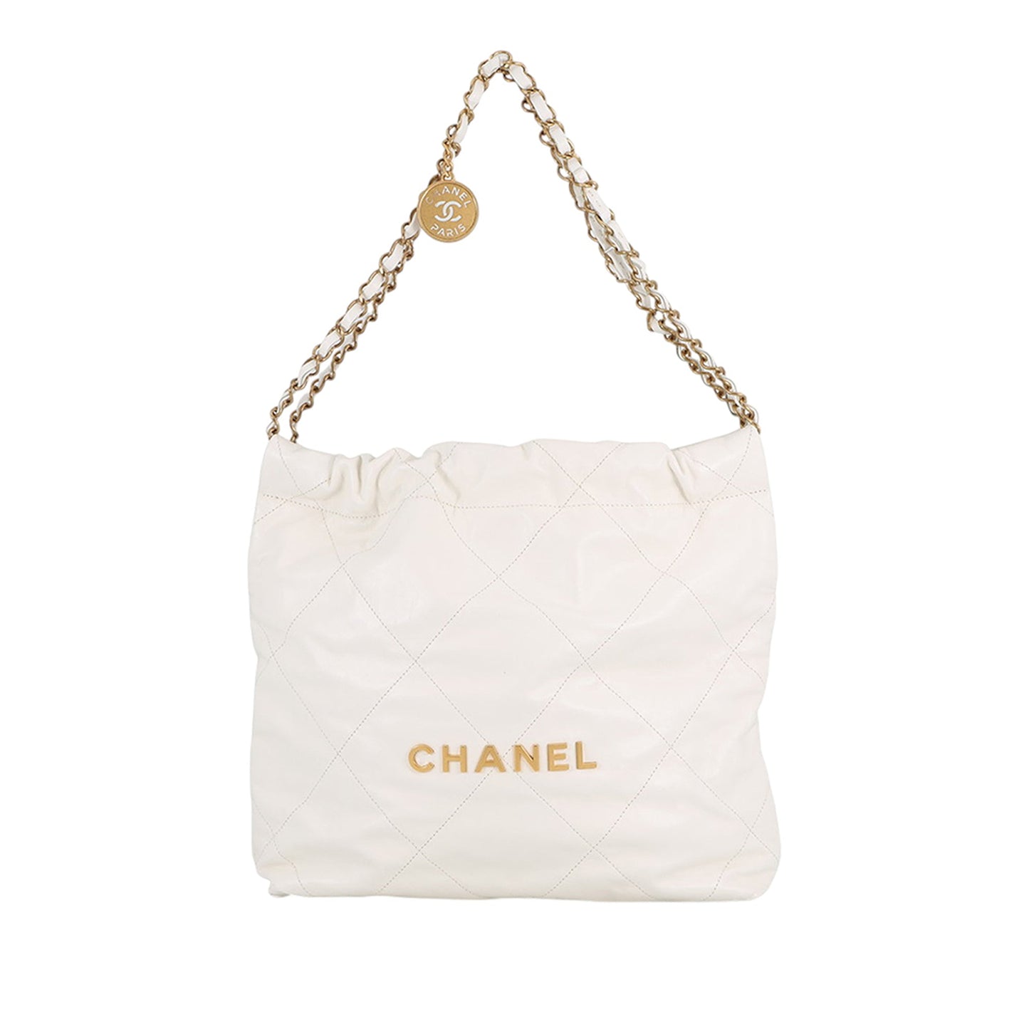 Chanel Small Shiny Calfskin 22 Hobo