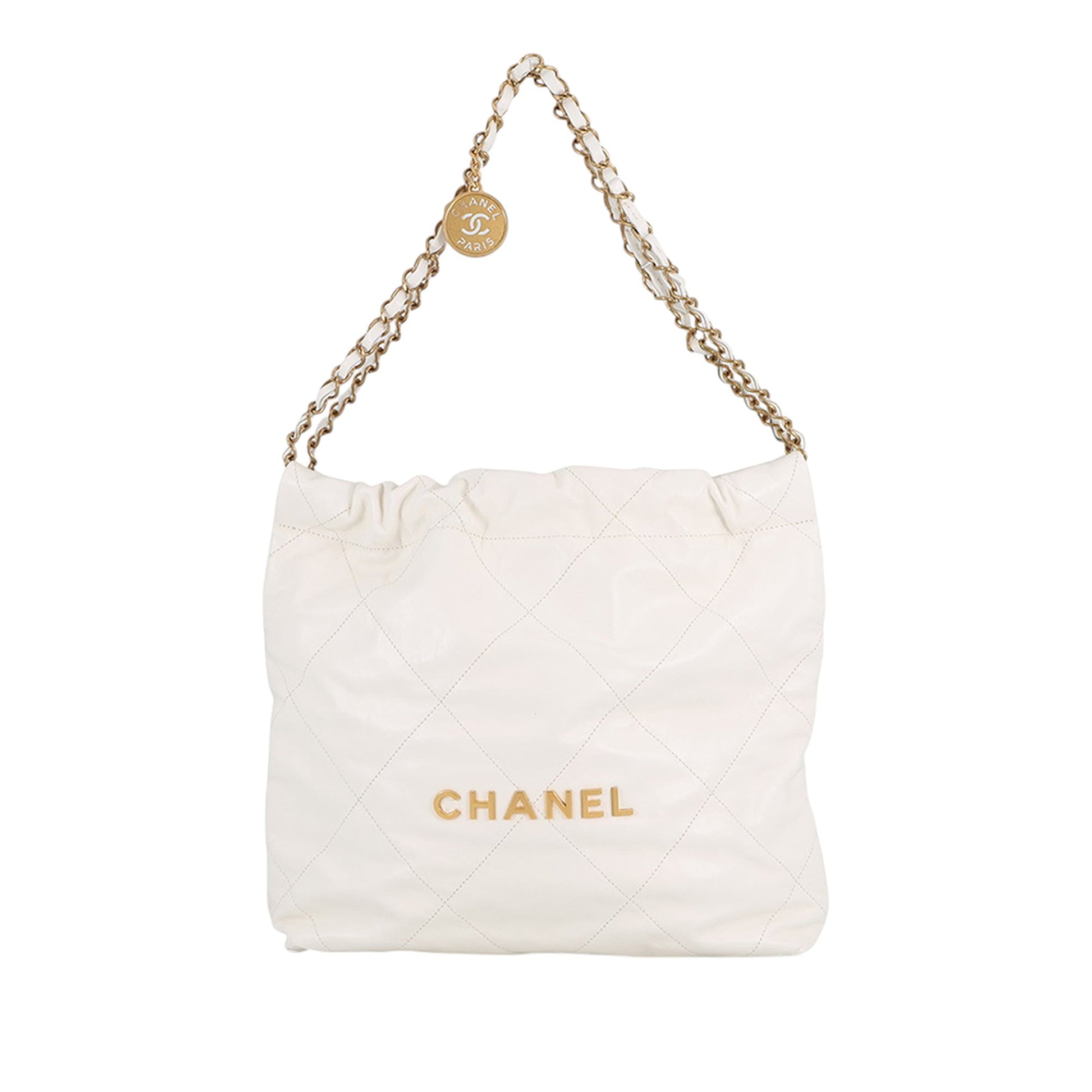 Chanel Small Shiny Calfskin 22 Hobo