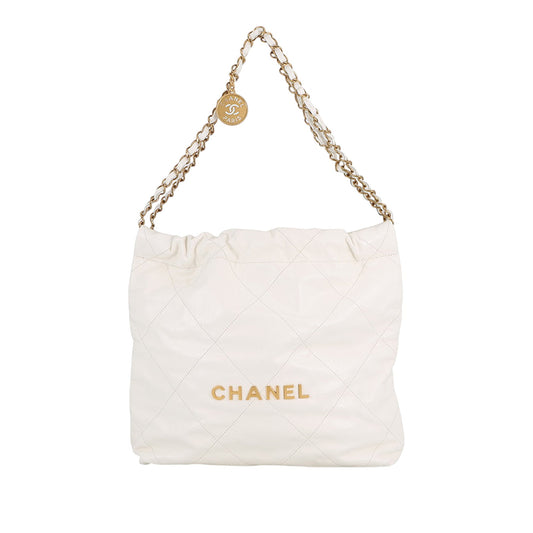 Chanel Small Shiny Calfskin 22 Hobo