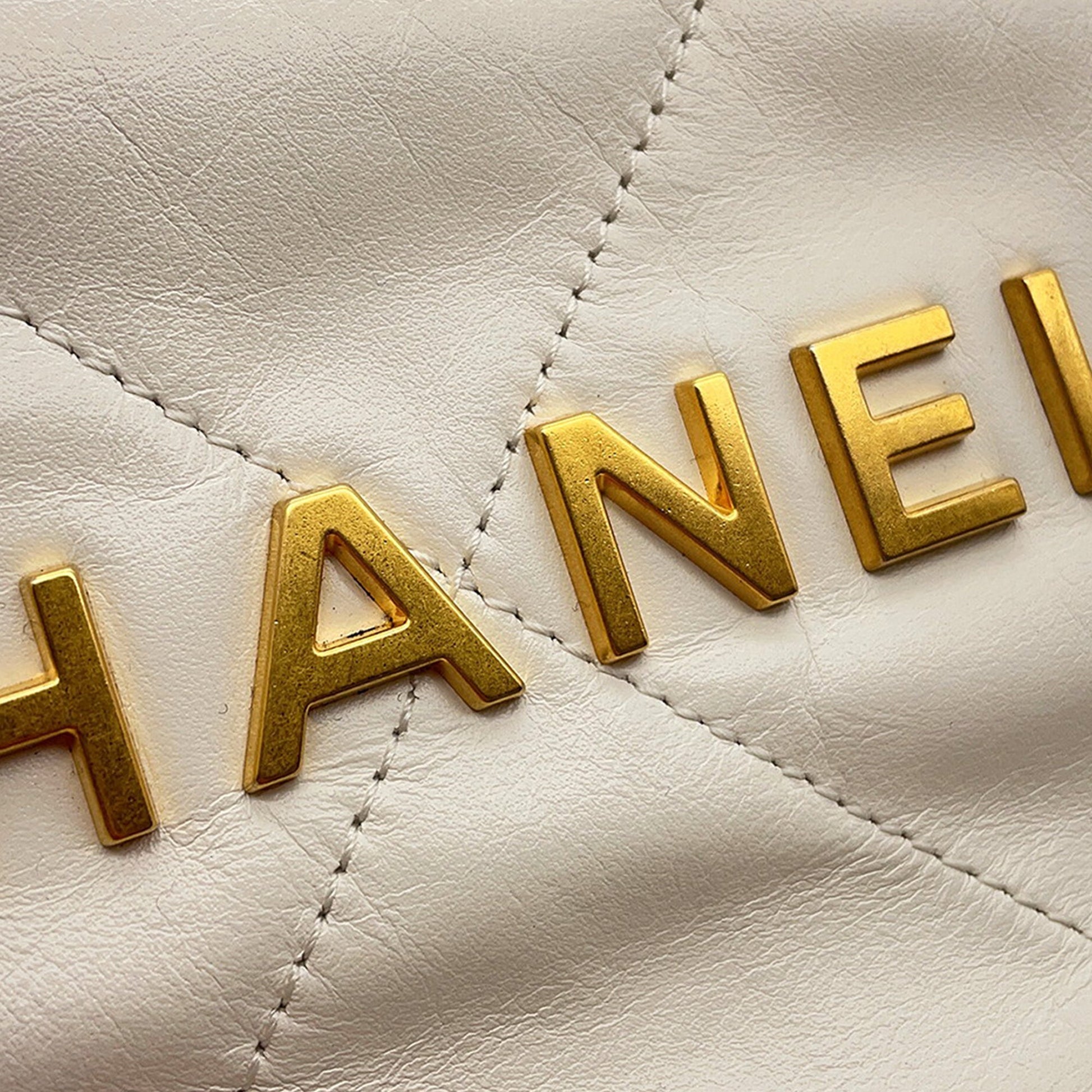 Chanel Small Shiny Calfskin 22 Hobo