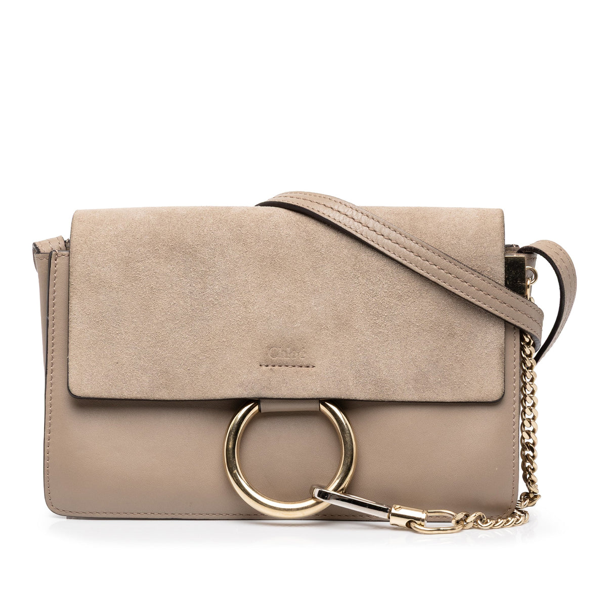 Chloé Small Suede and Calfskin Faye Crossbody