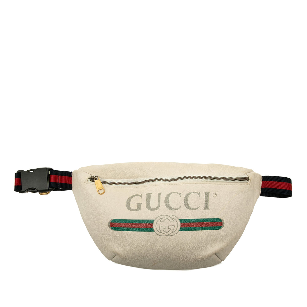 Gucci Grained Calfskin Logo Belt Bag