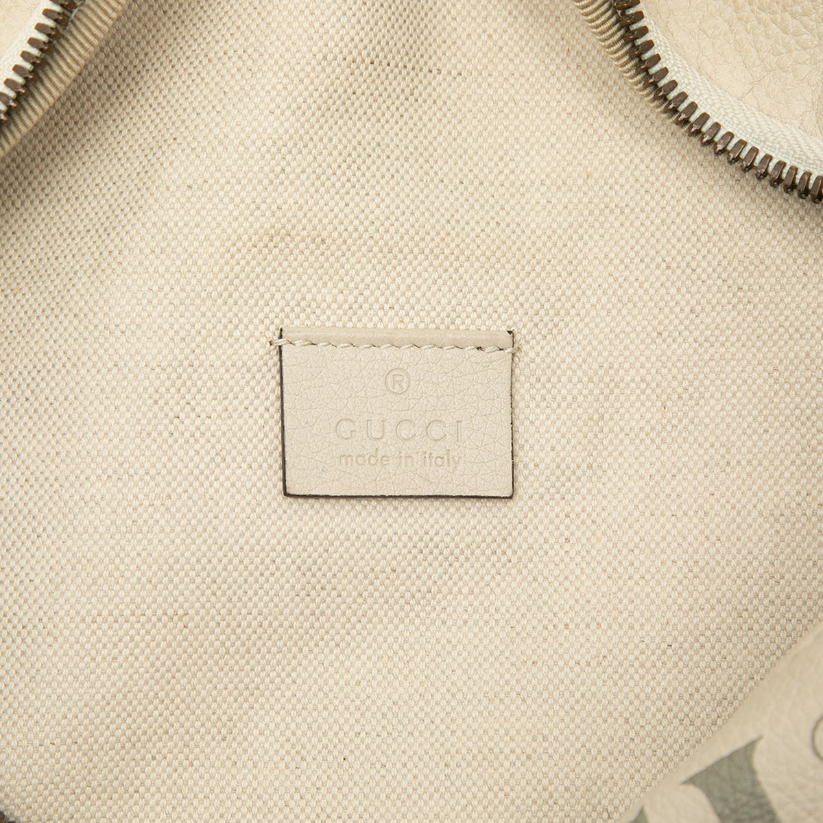 Gucci Grained Calfskin Logo Belt Bag