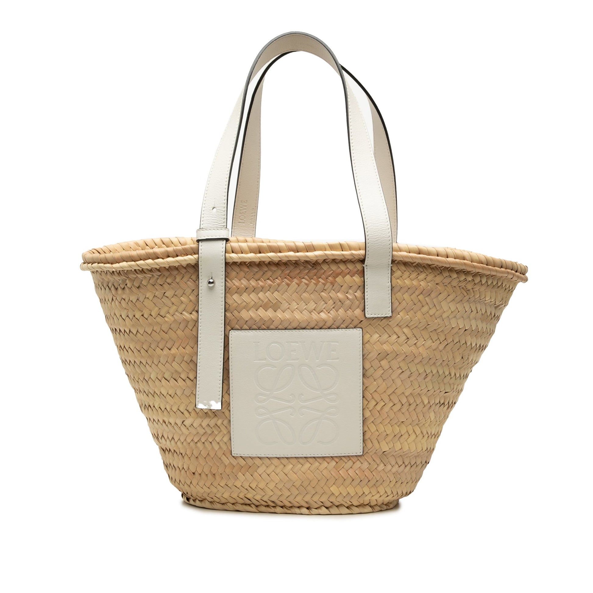 LOEWE Medium Raffia Anagram Basket Tote