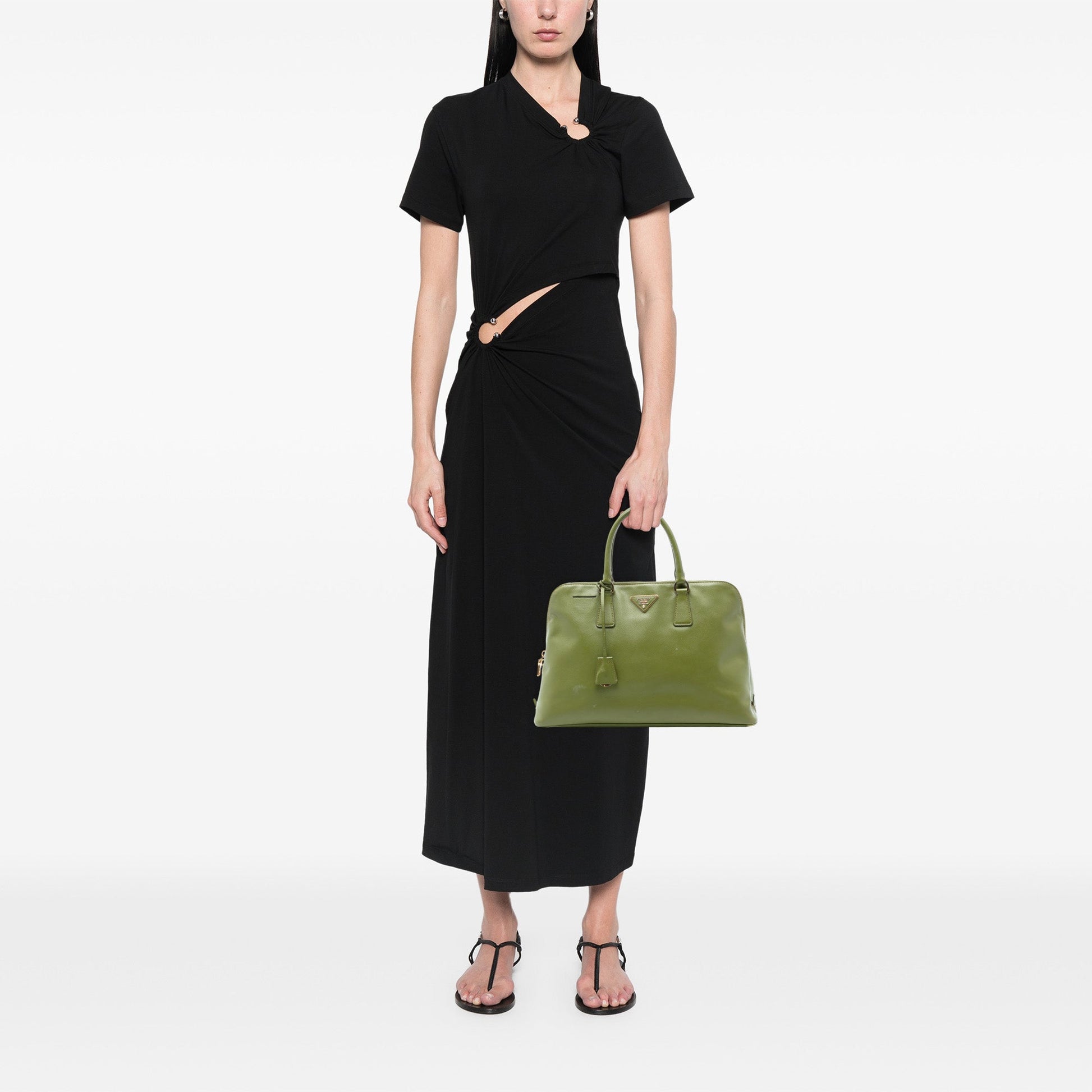 Prada Large Saffiano Lux Promenade Satchel