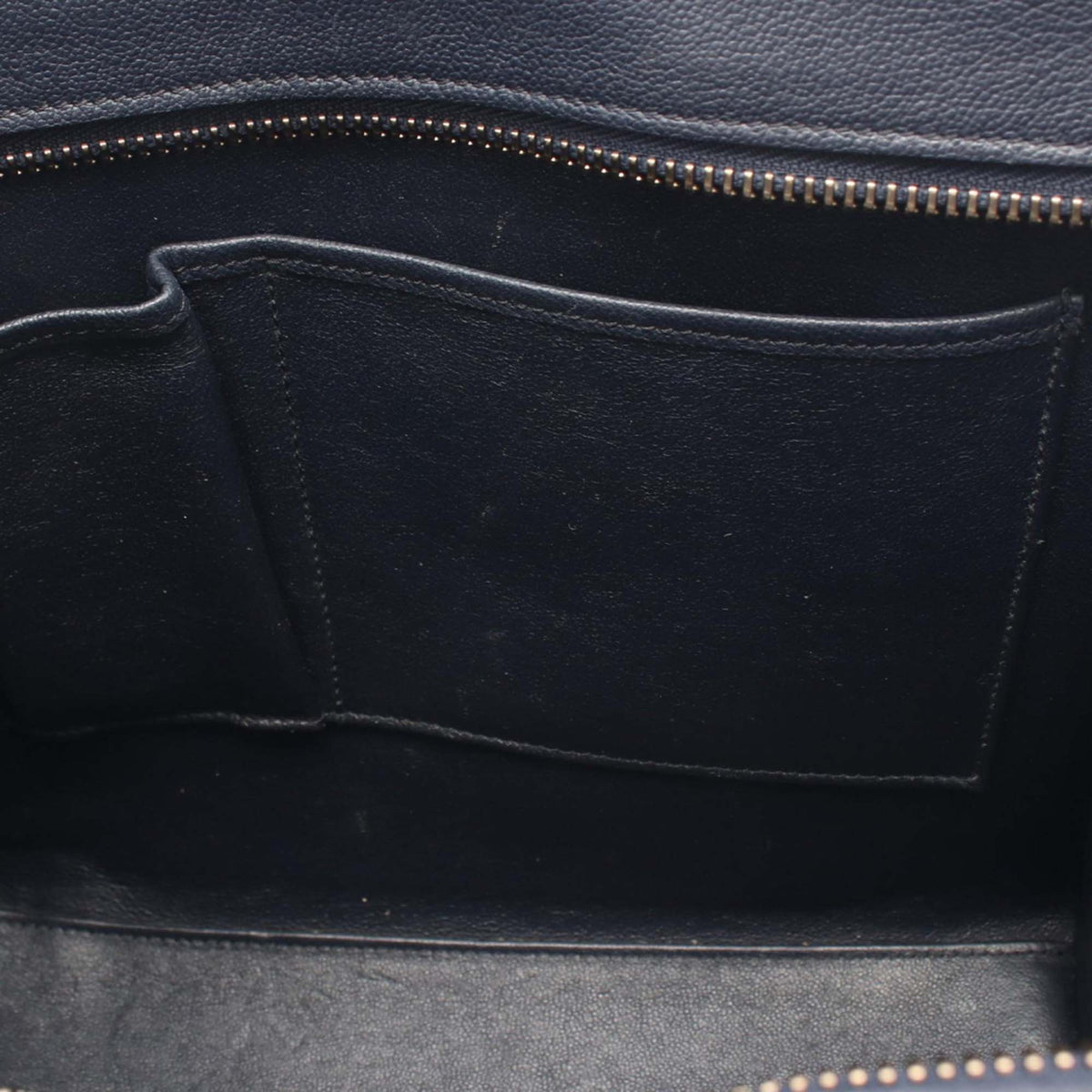 Celine Micro Tricolor Calfskin and Suede Luggage Tote — Yellow