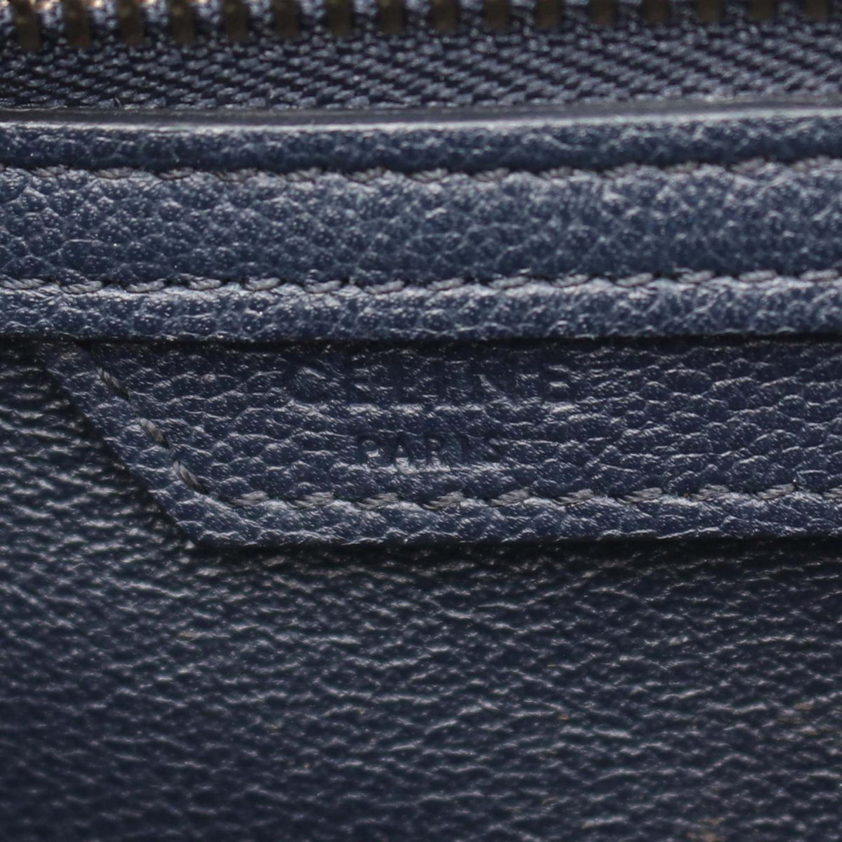 Celine Micro Tricolor Calfskin and Suede Luggage Tote — Yellow