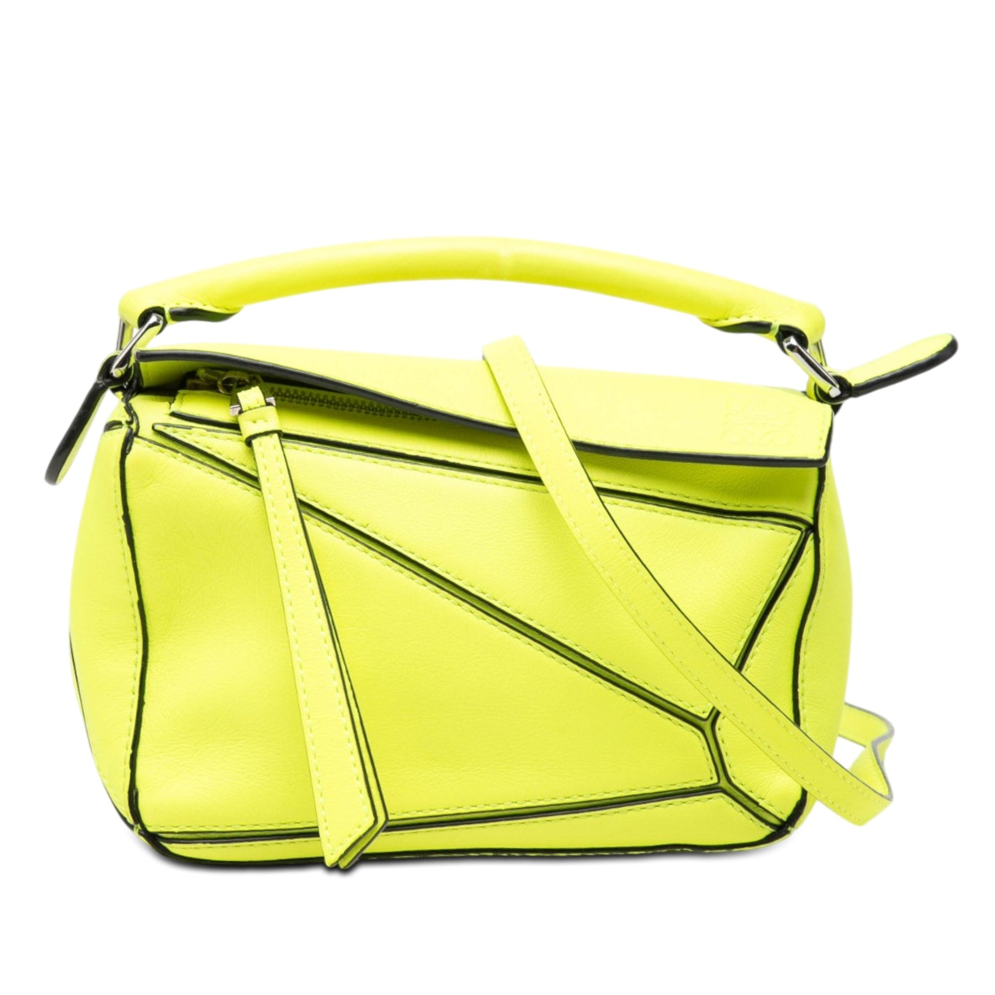 LOEWE Mini Calfskin Puzzle Satchel