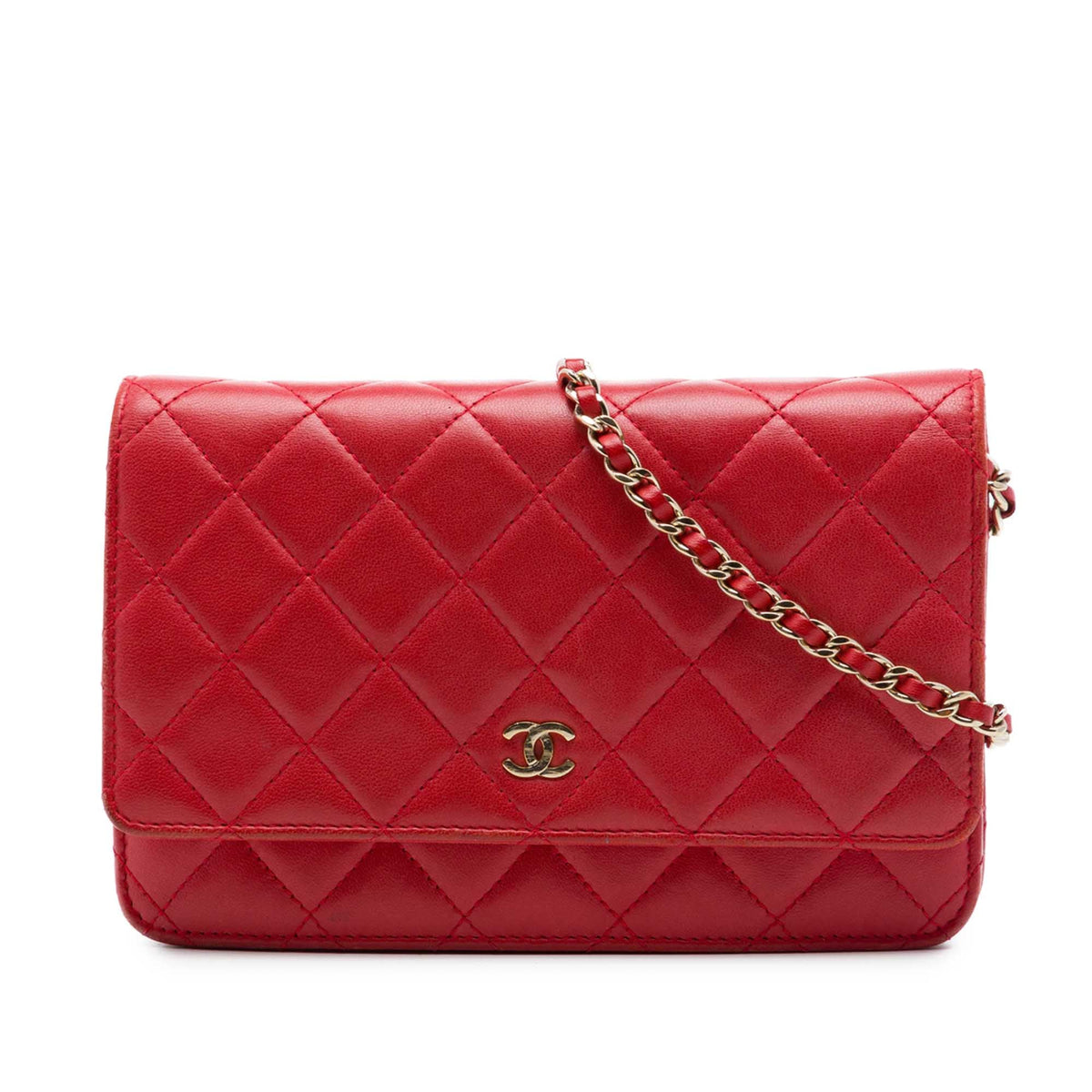Chanel CC Quilted Lambskin Wallet on Chain