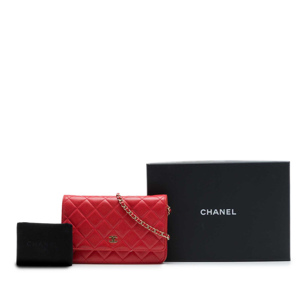 Chanel CC Quilted Lambskin Wallet on Chain
