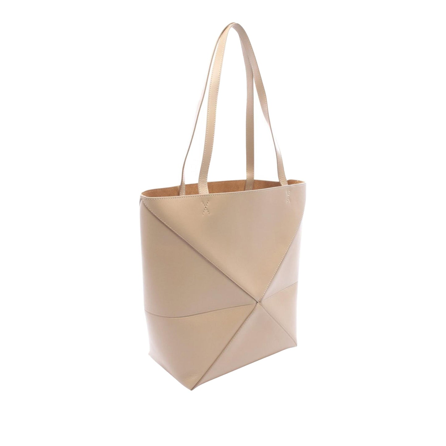 LOEWE Medium Shiny Calfskin Puzzle Fold Tote