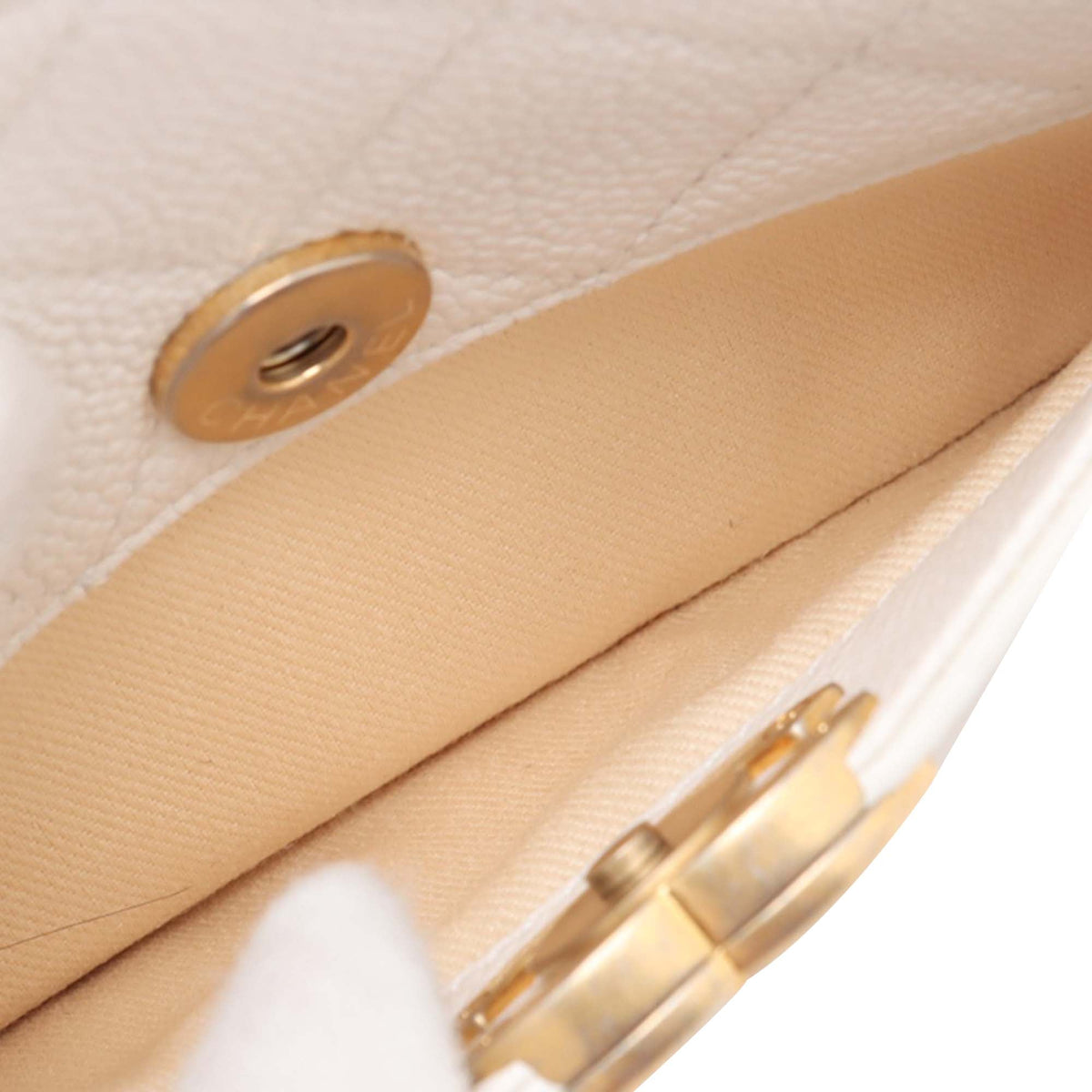Chanel CC Caviar Top Handle Vanity Case
