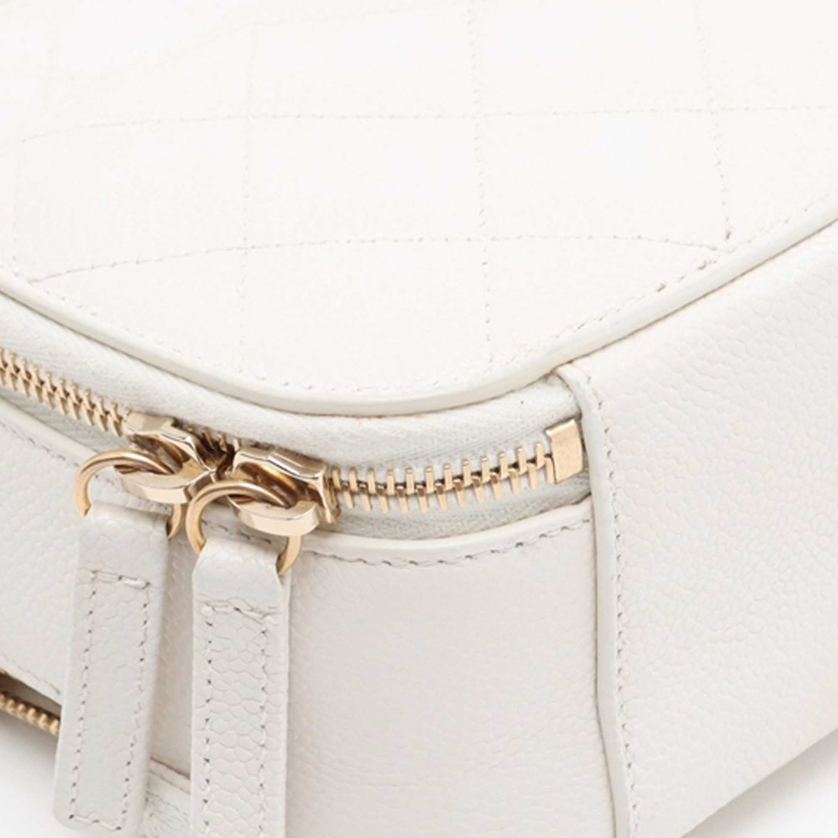 Chanel CC Caviar Top Handle Vanity Case