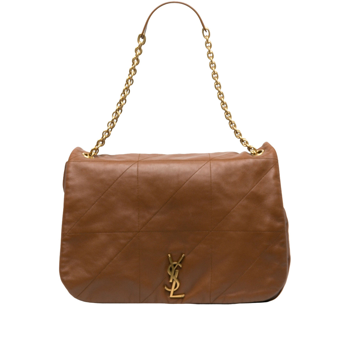 Saint Laurent Large Quilted Lambskin Jamie 4.3 Shoulder Bag — Brown