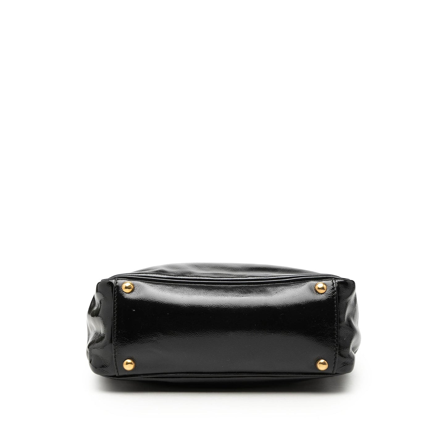 Saint Laurent Small Textured Patent Y Mail Tote