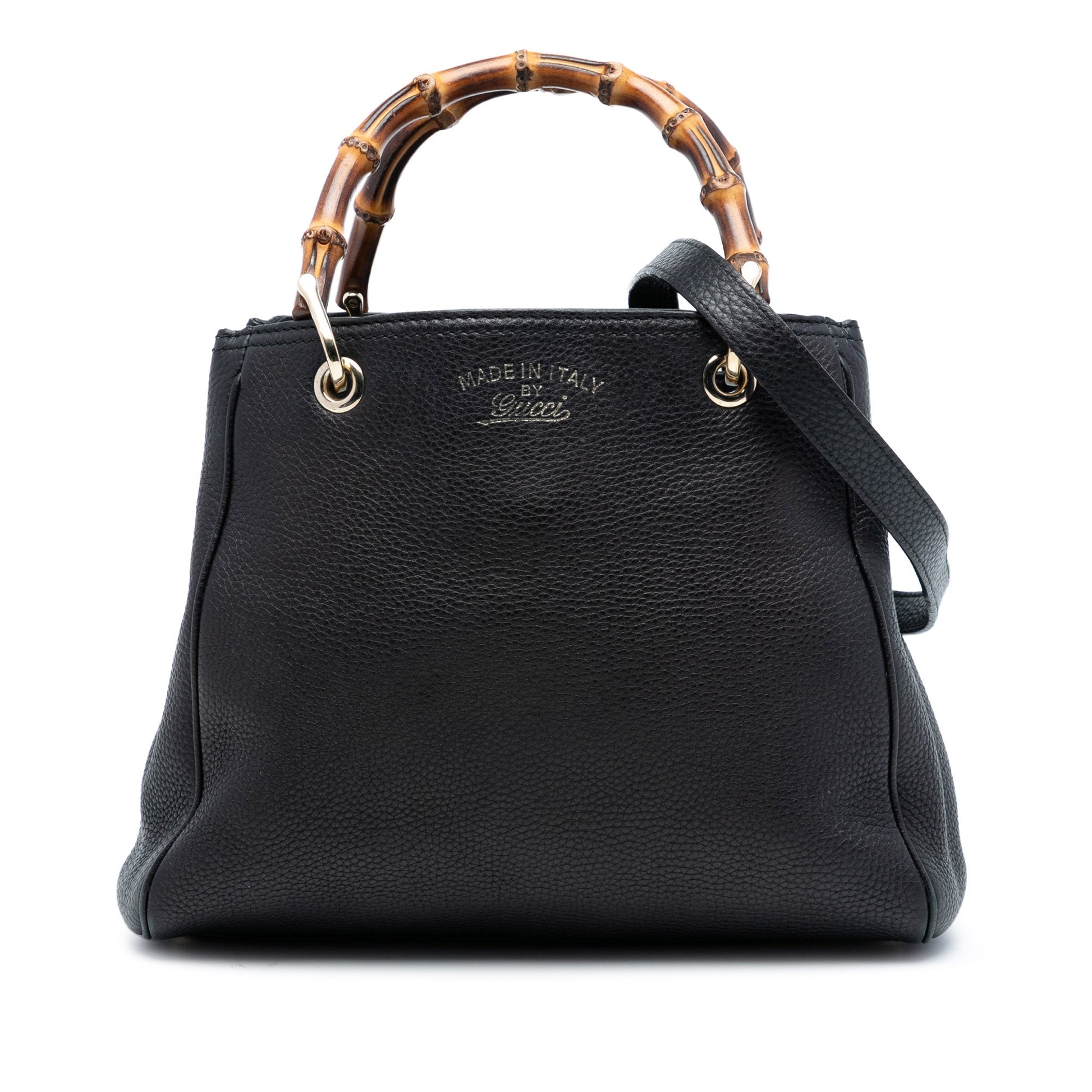 Gucci Small Calfskin Bamboo Shopper Satchel