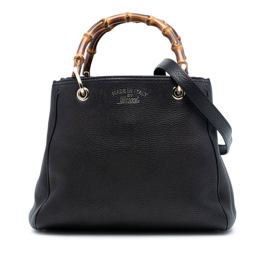 Gucci Small Calfskin Bamboo Shopper Satchel