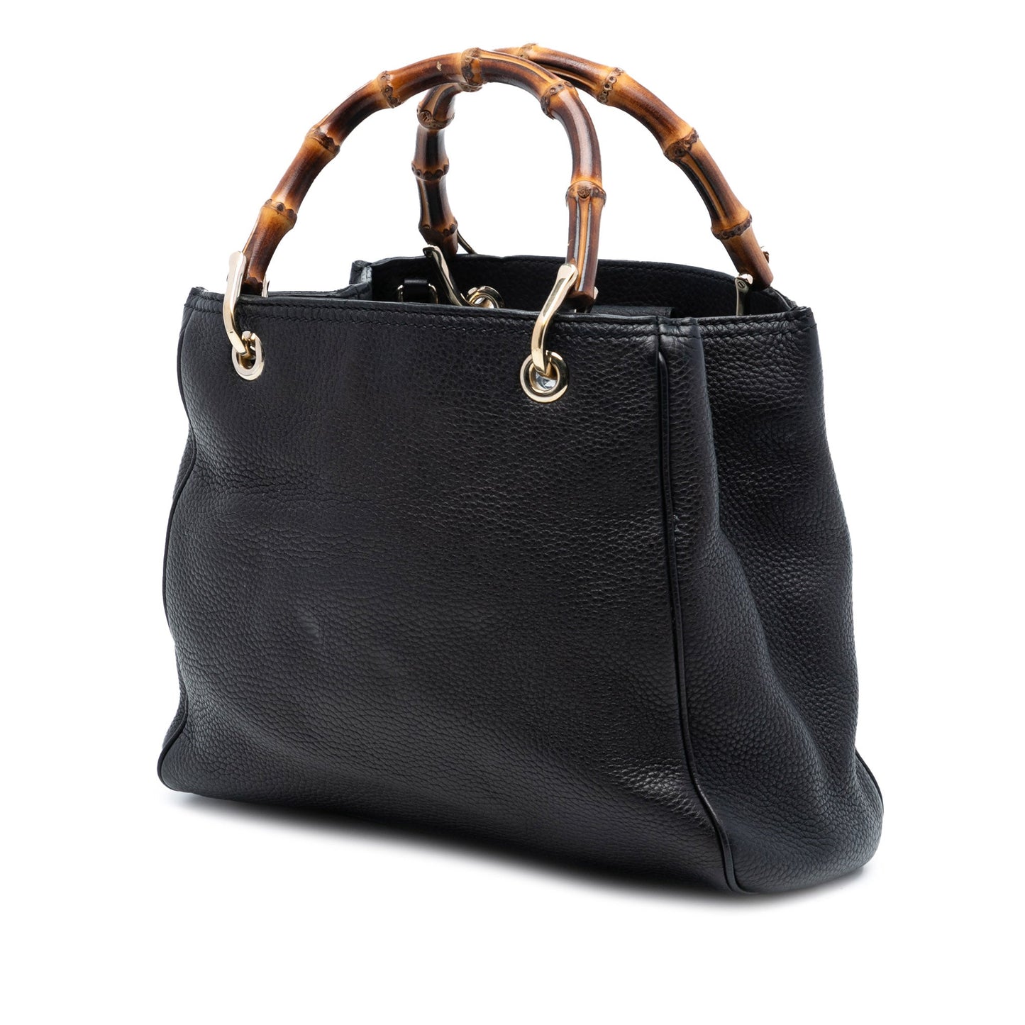 Gucci Small Calfskin Bamboo Shopper Satchel