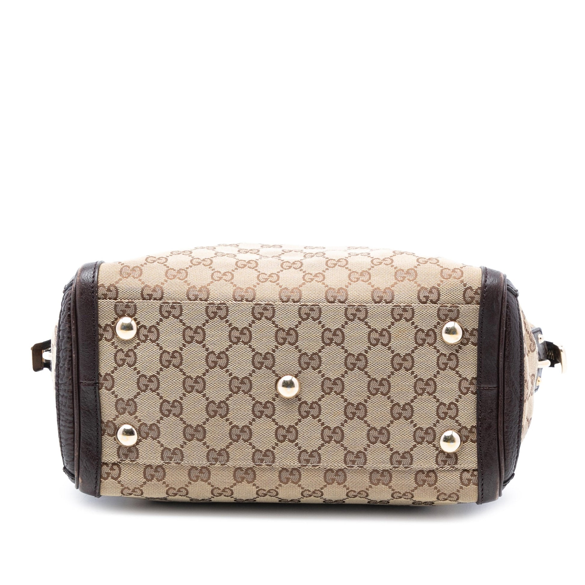 Gucci Medium GG Canvas Charm Satchel