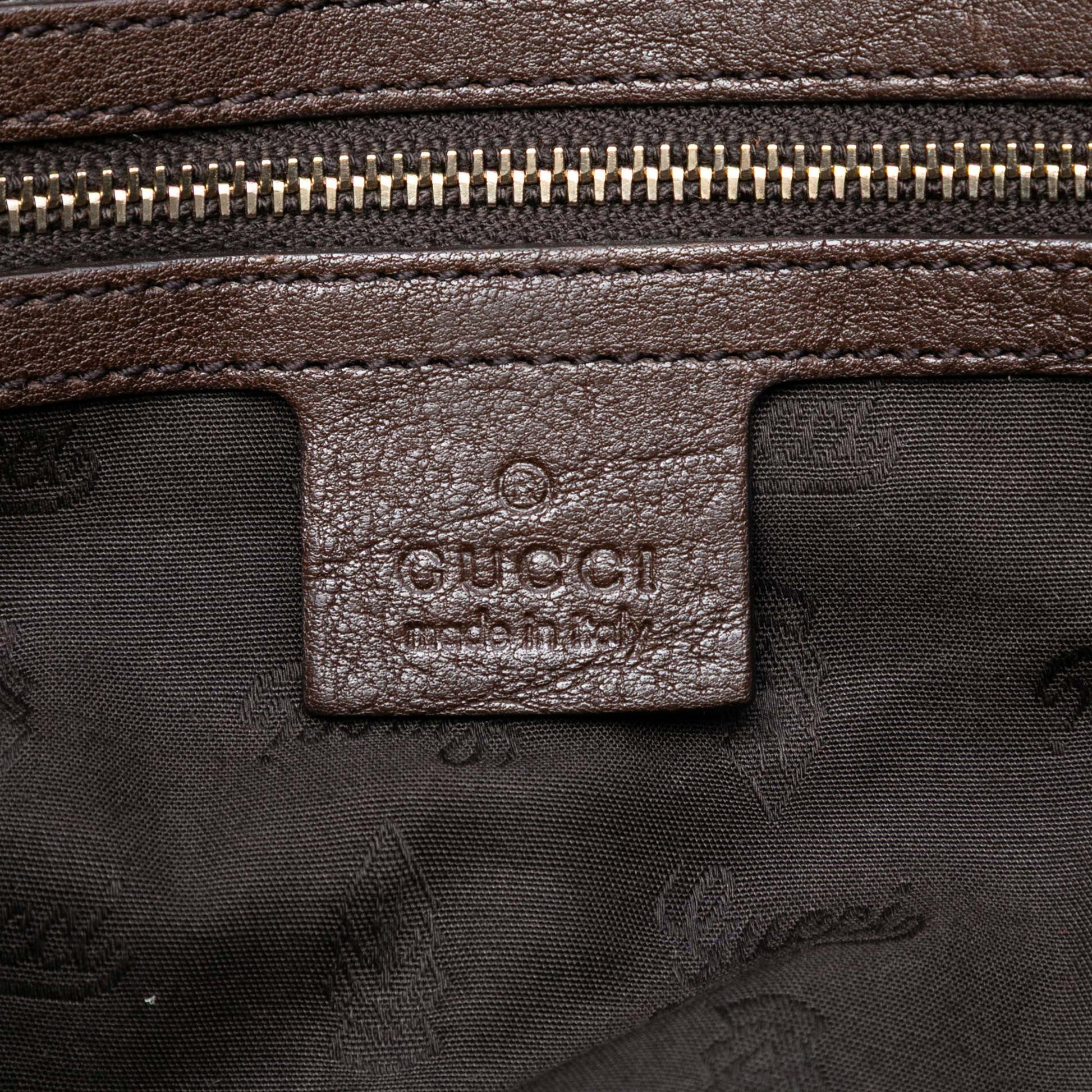 Gucci Medium GG Canvas Charm Satchel