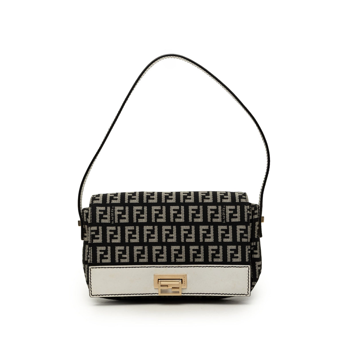 Fendi Zucchino Canvas Shoulder Bag