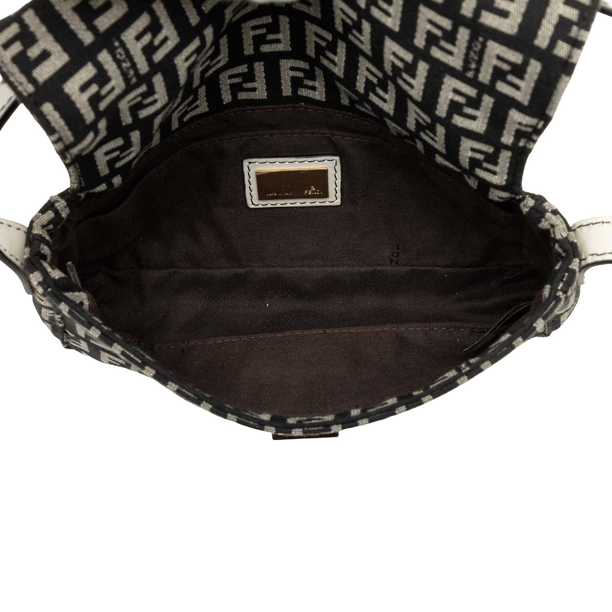 Fendi Zucchino Canvas Shoulder Bag