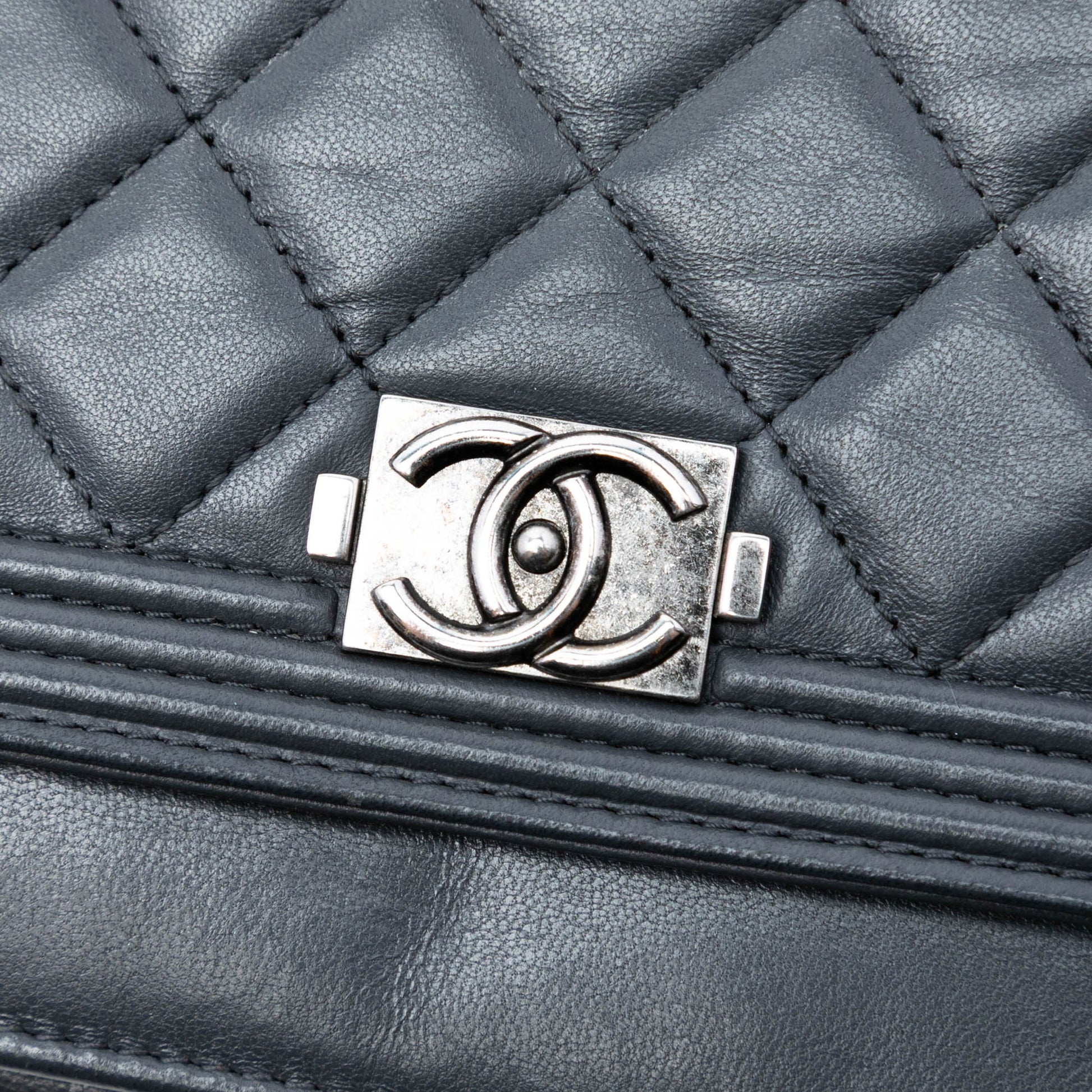 Chanel Quilted Lambskin Boy Wallet On Chain