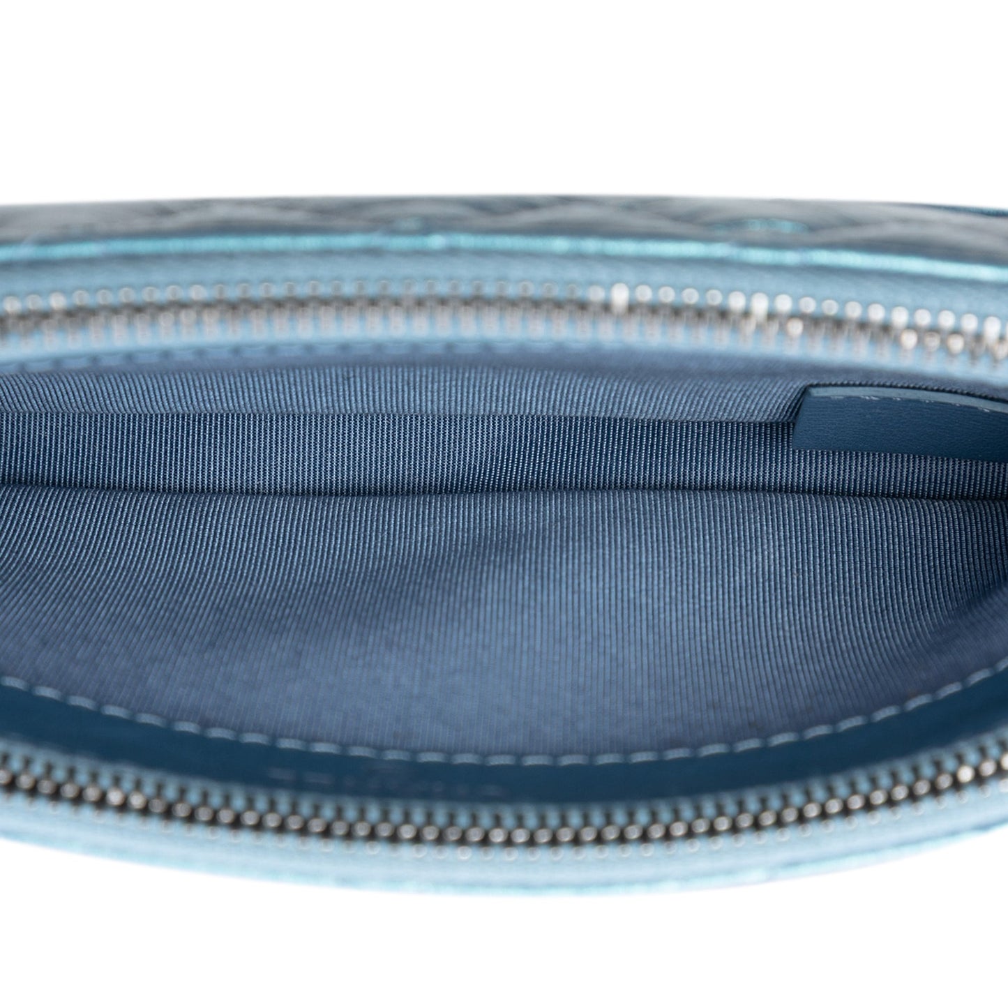 Chanel Iridescent Aged Calfskin Gabrielle Double Zip Clutch with Chain
