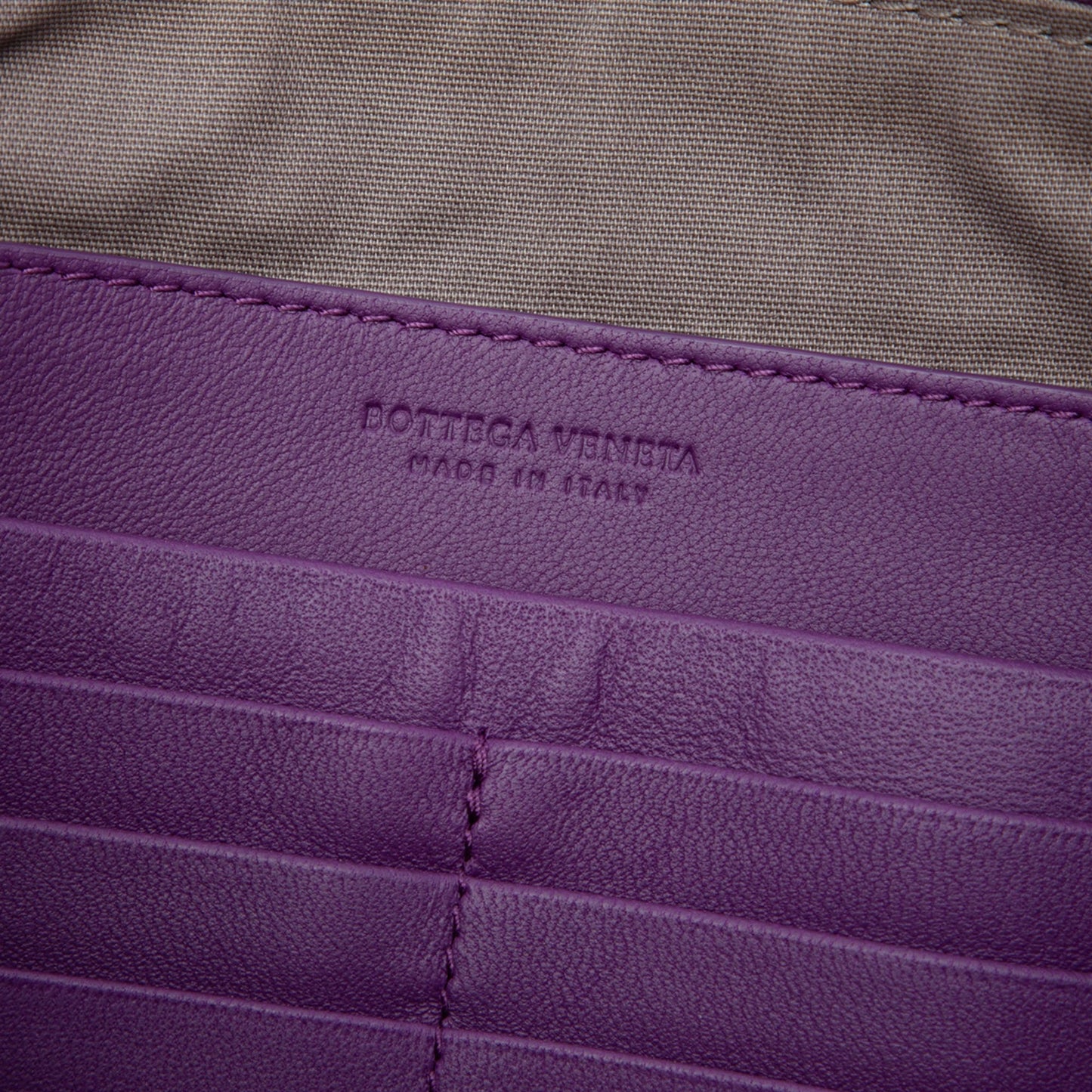 Bottega Veneta Large Nappa Intrecciato Flat Zip Biletto Pouch