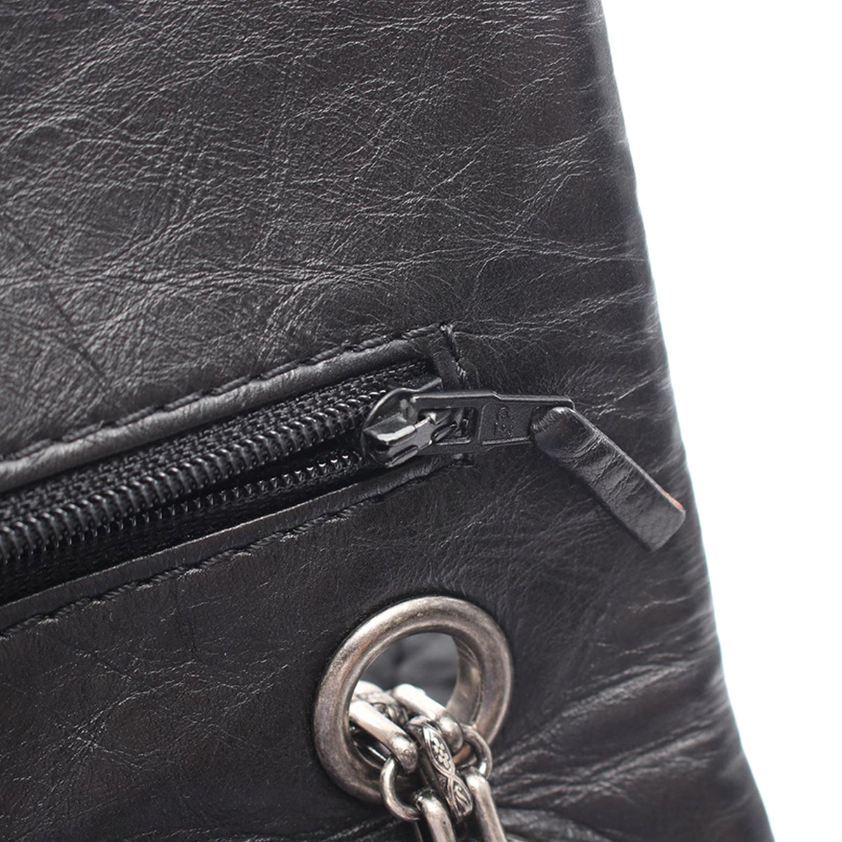 Chanel Quilted Aged Calfskin Reissue 2.55 Double Flap 226 — Black